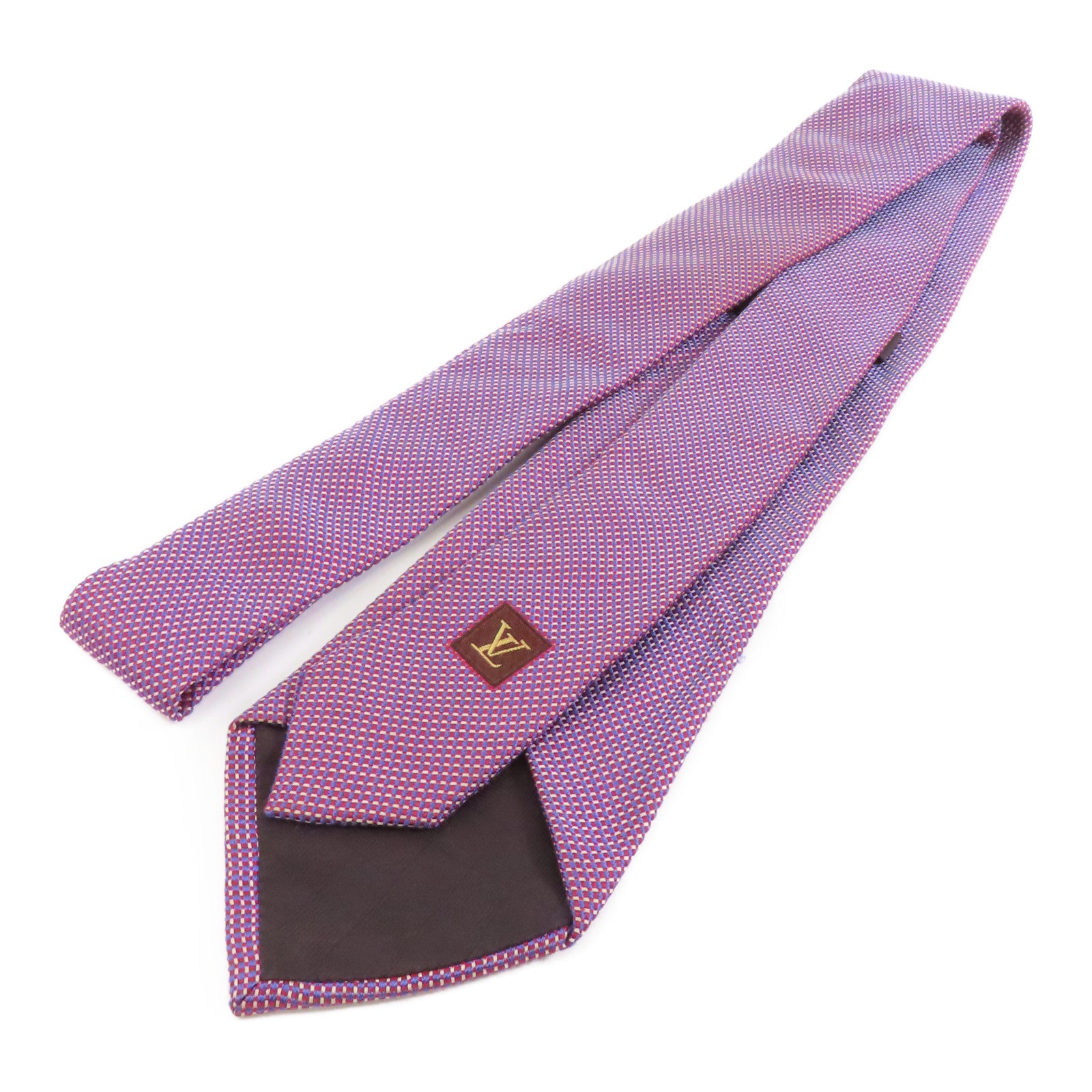 LOUIS VUITTON 絲質Necktie領帶紫色