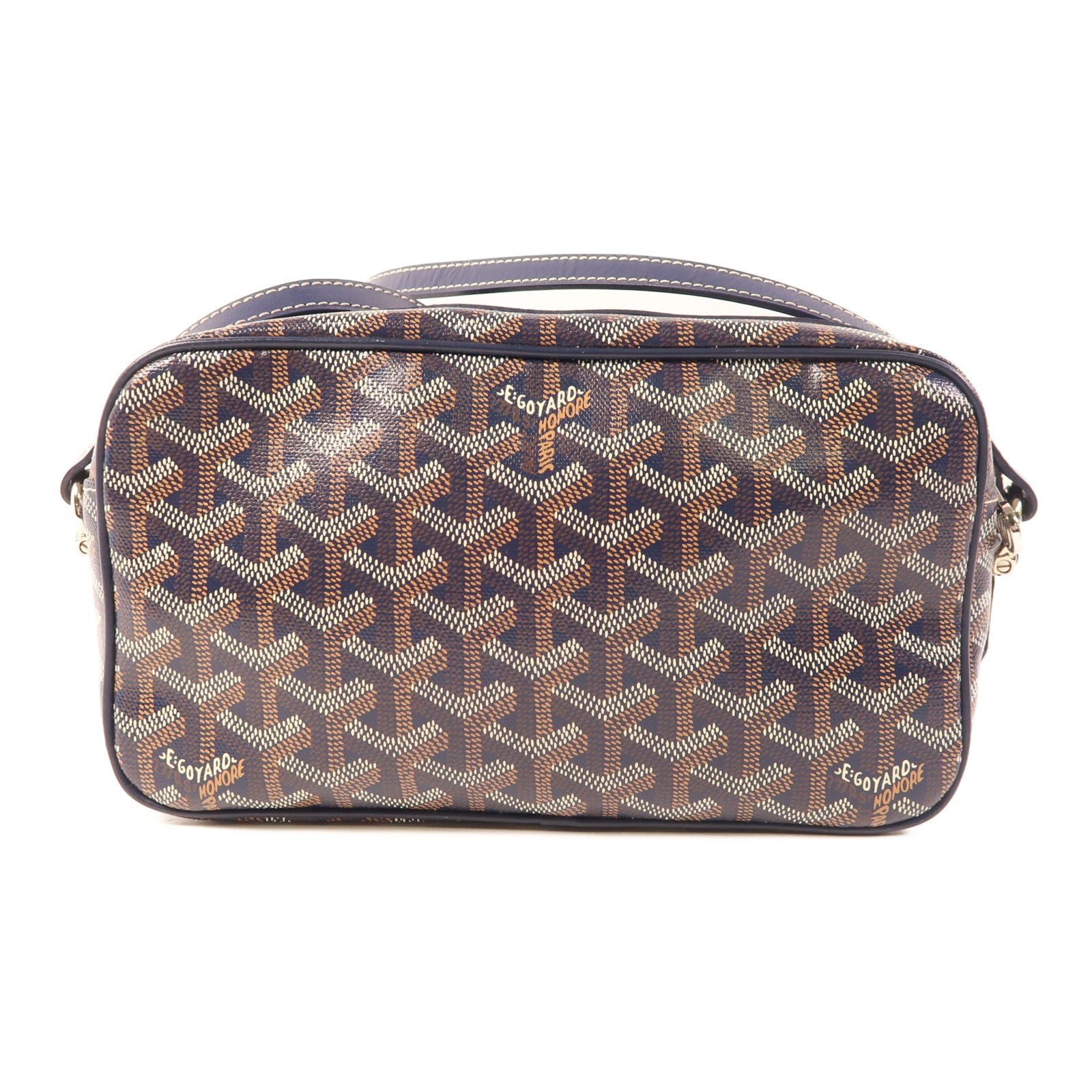 GOYARD 塗層帆布Cap Vert PM銀扣肩背袋