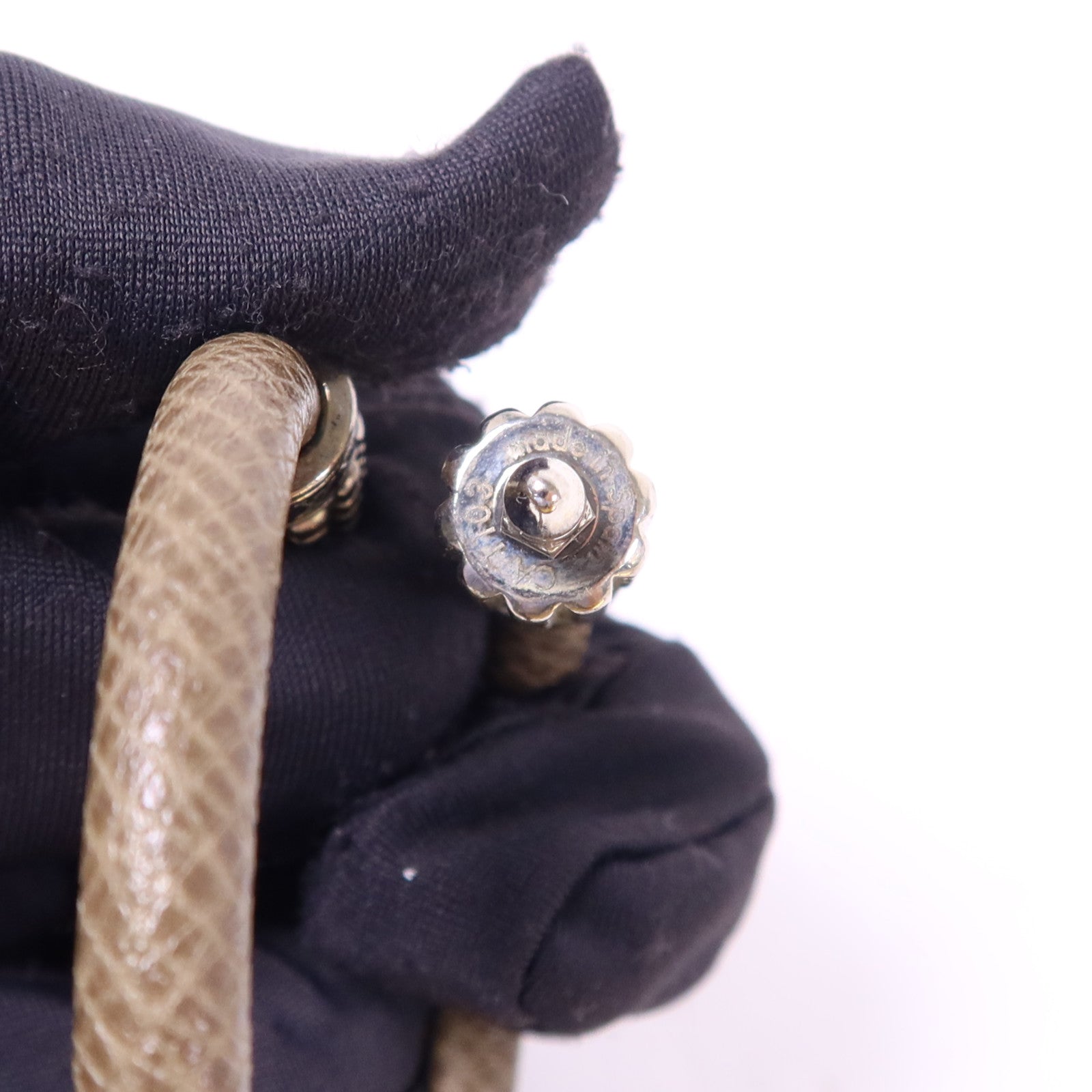 LOUIS VUITTON 皮革/金屬Digit Armband Bangle手鐲