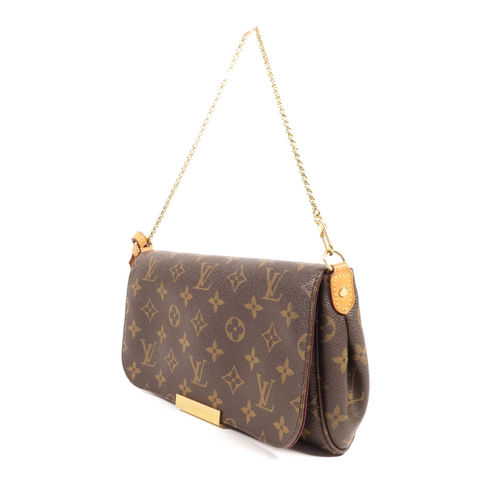 LOUIS VUITTON Monogram Favorite MM金扣手挽肩背兩用袋