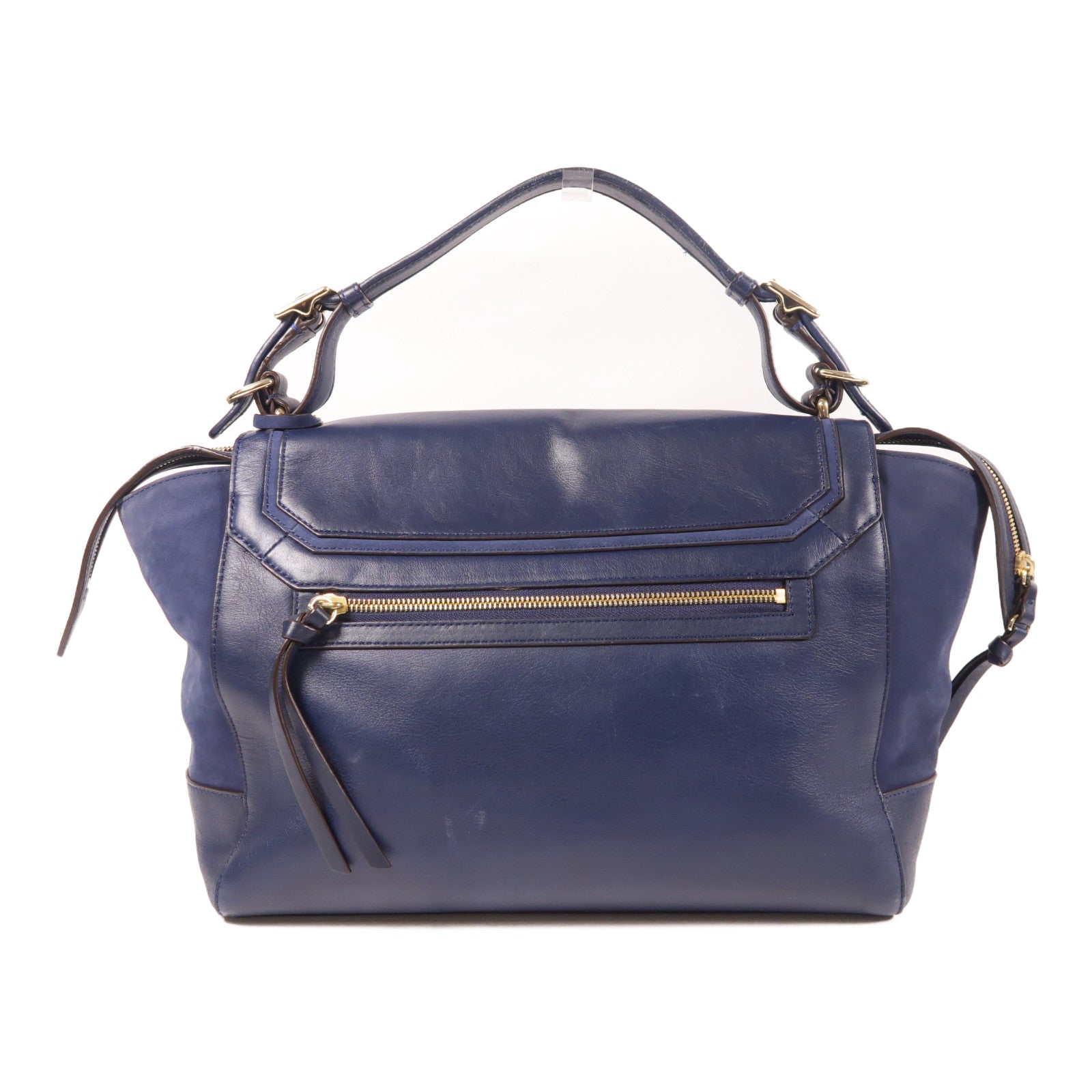COACH 牛皮皮革Shoulder Bag金扣手挽肩背兩用袋