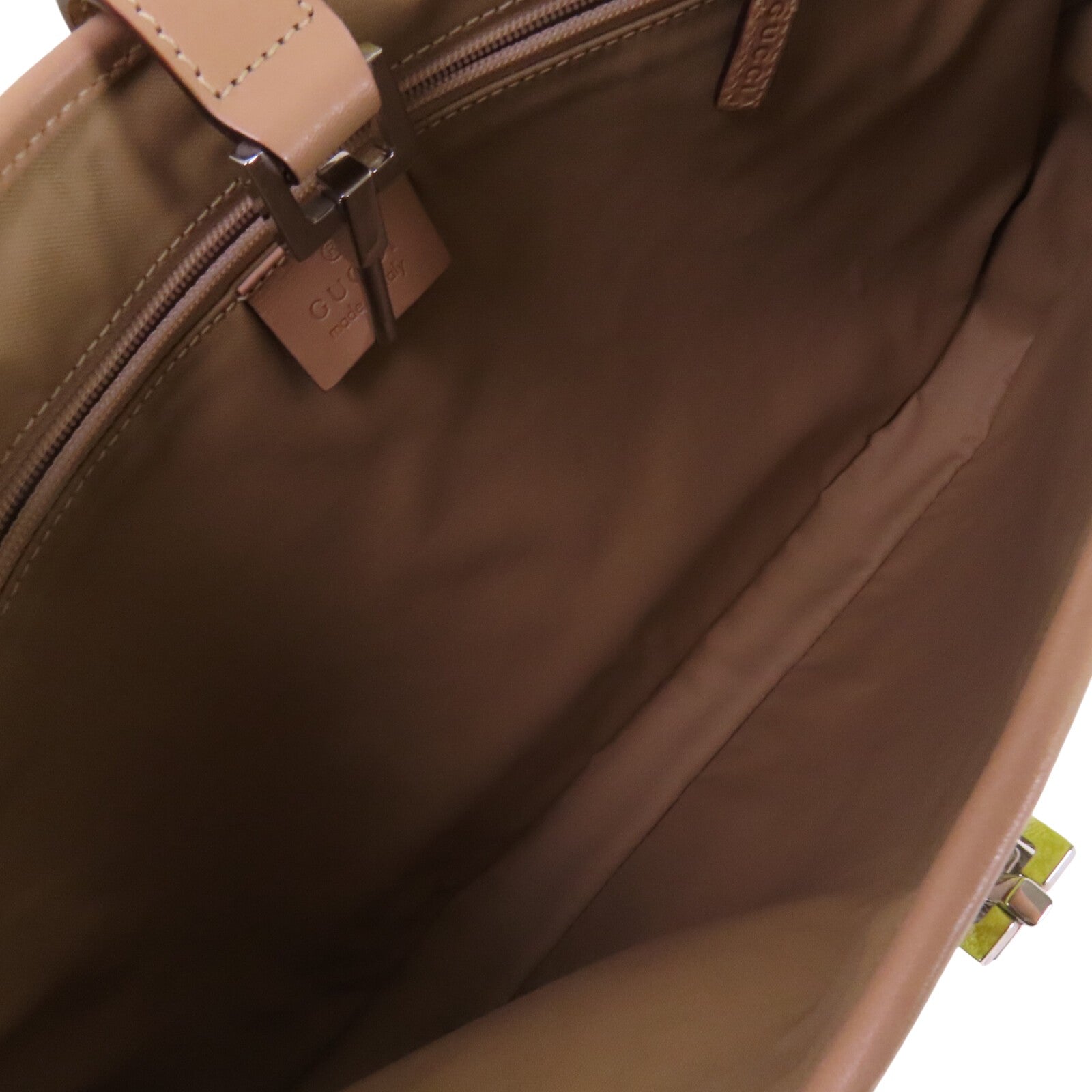 GUCCI GG帆布Jackie銀扣肩背袋