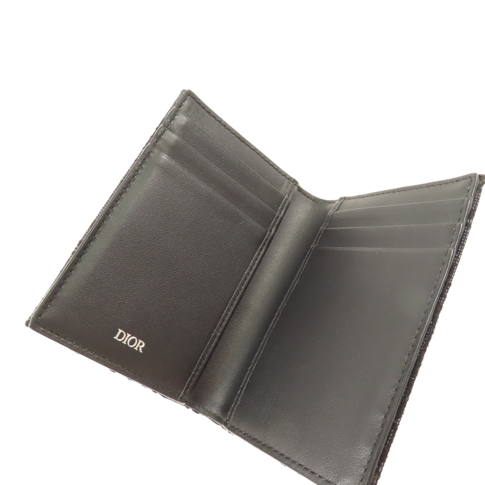 Dior 帆布Card Case銀扣卡片套