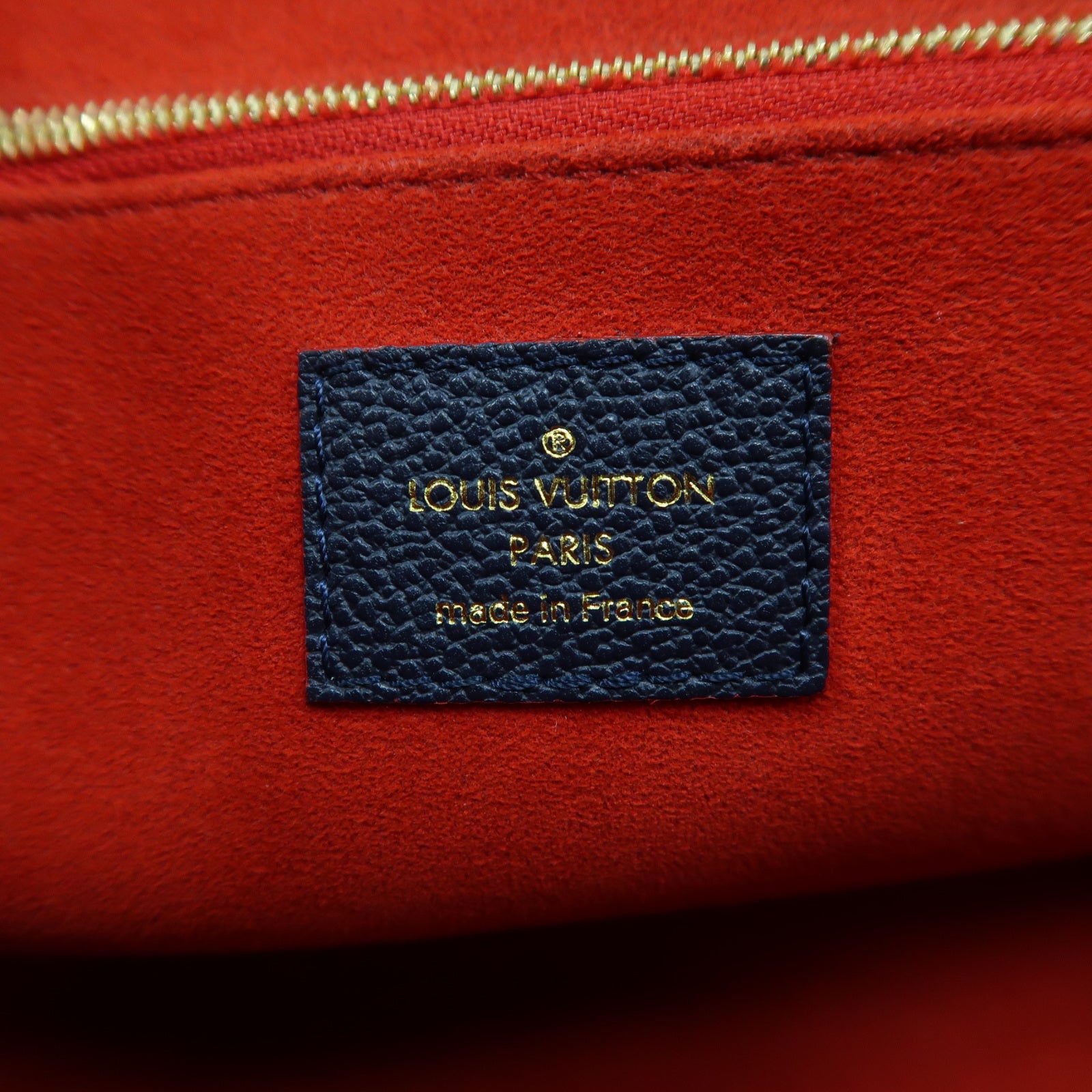 LOUIS VUITTON Monogram Empreinte Vavin PM金扣肩背袋藍色
