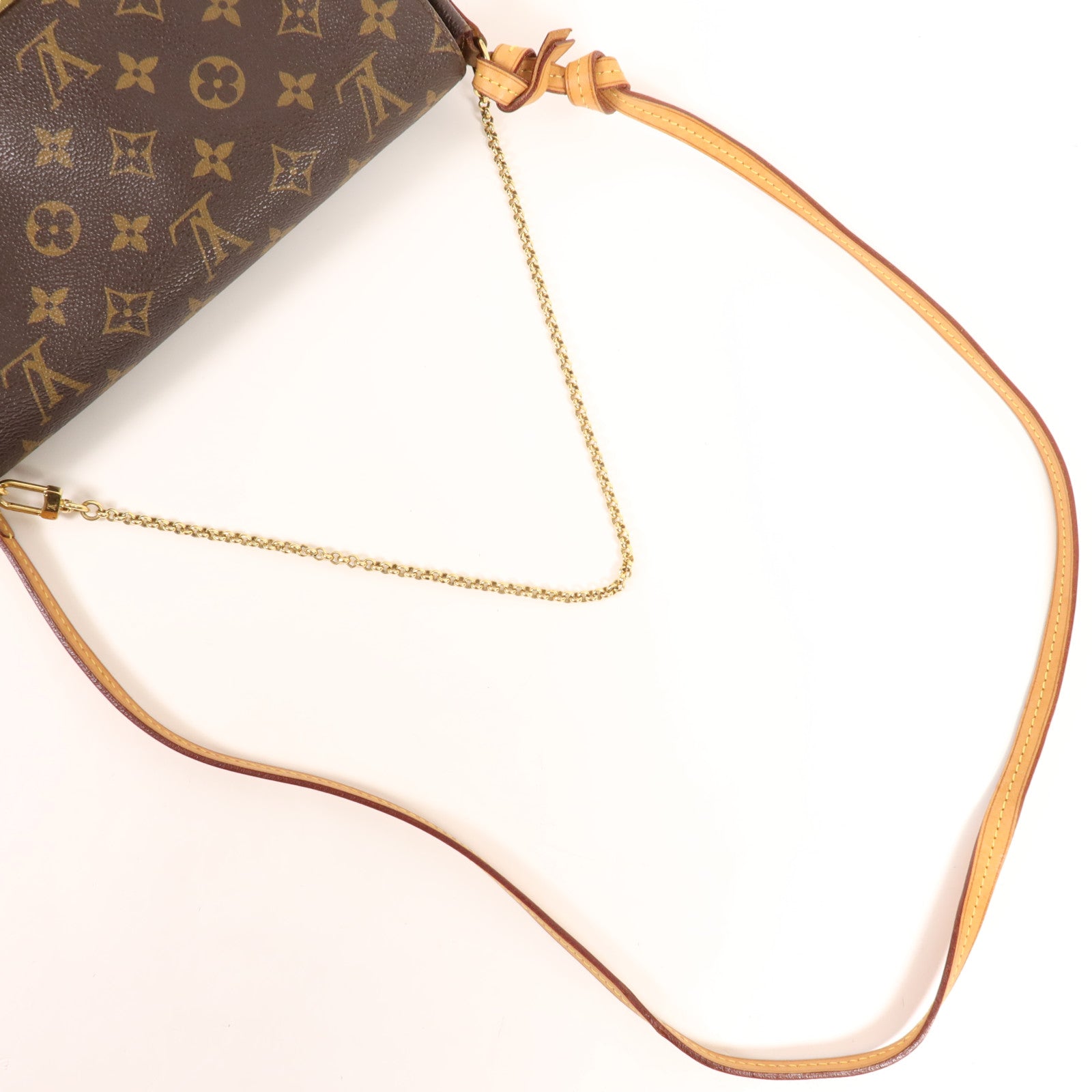 LOUIS VUITTON Monogram Favorite MM金扣手挽肩背兩用袋