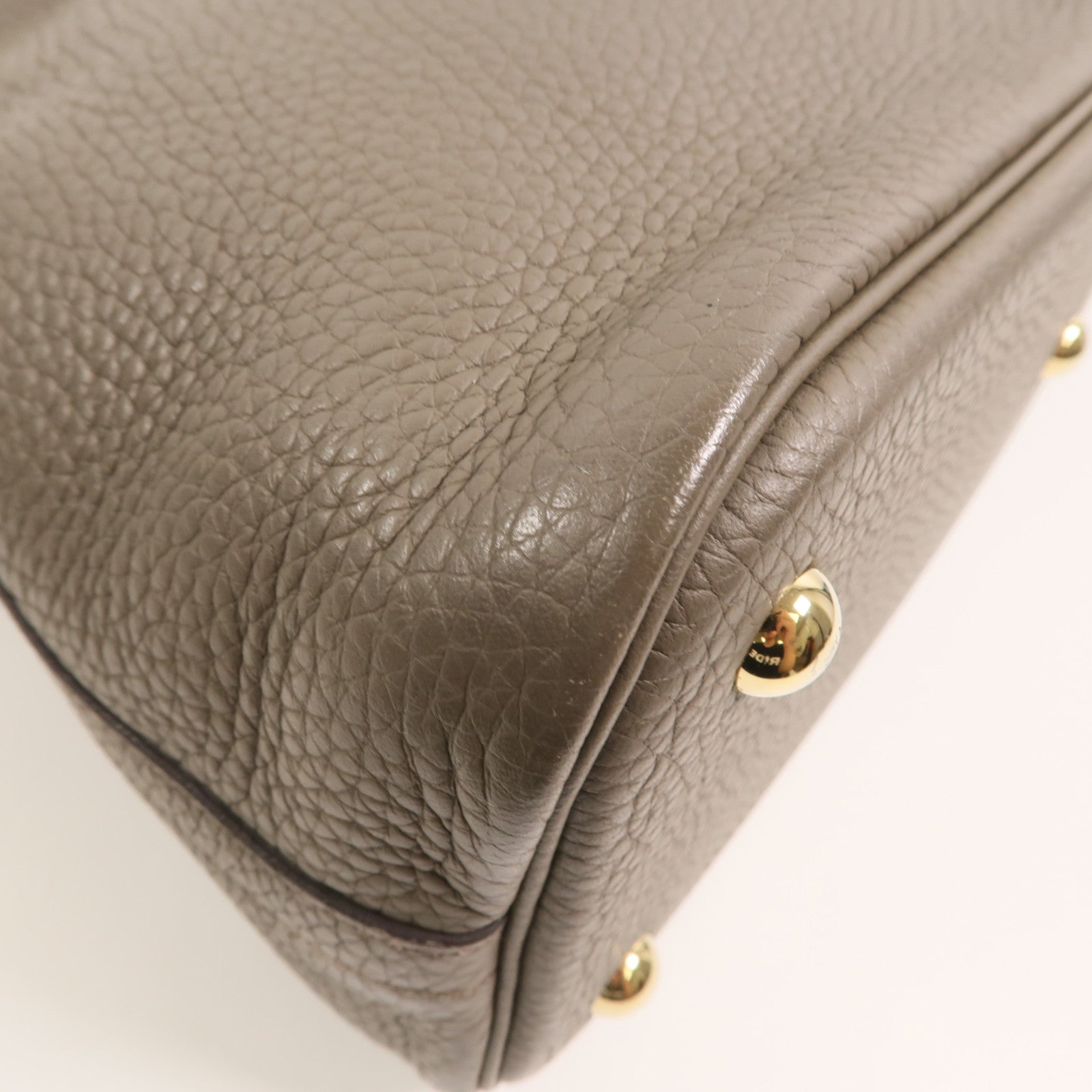 HERMES Togo皮革Bolide 31手挽袋Etain