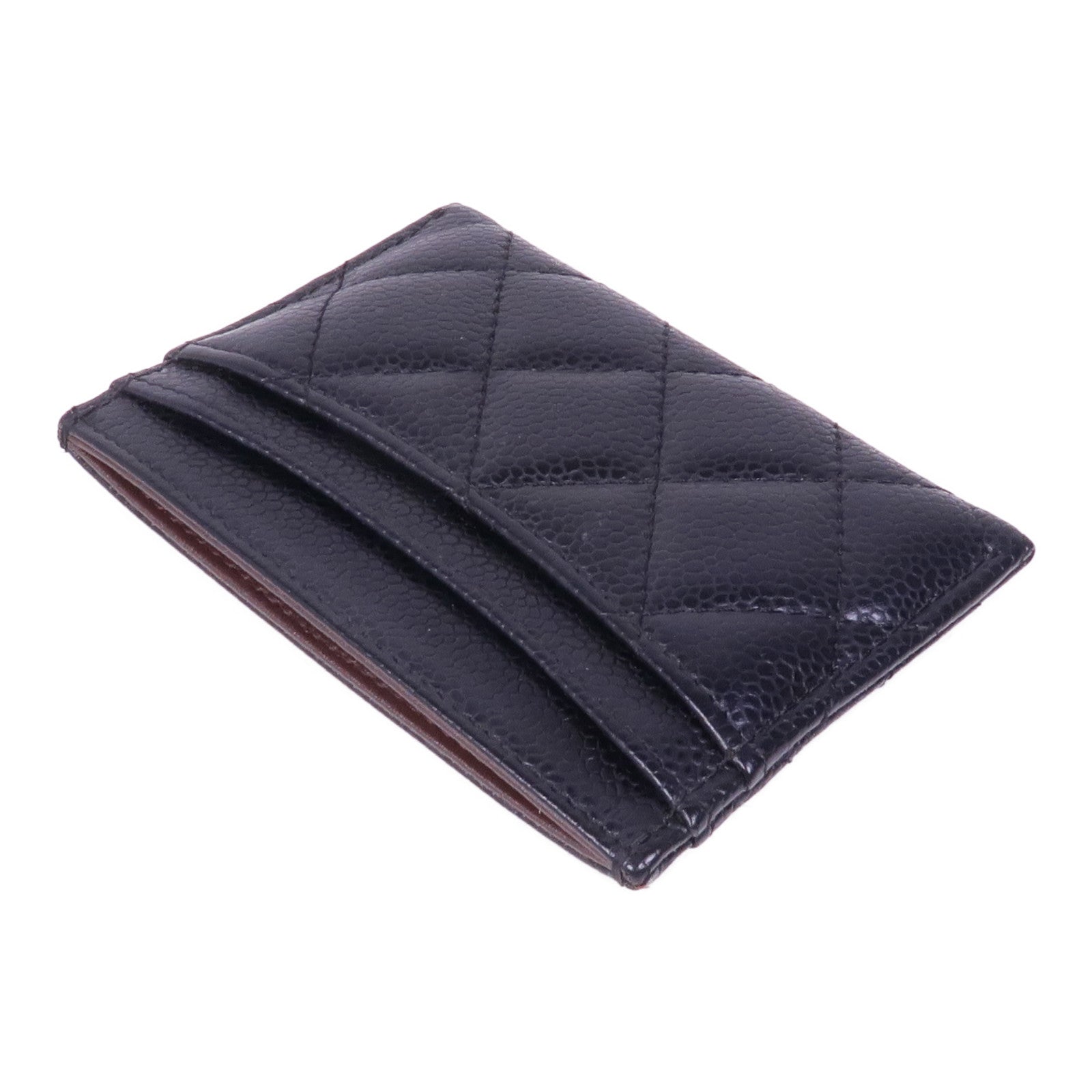 CHANEL 牛皮皮革Card Case銀扣卡片套