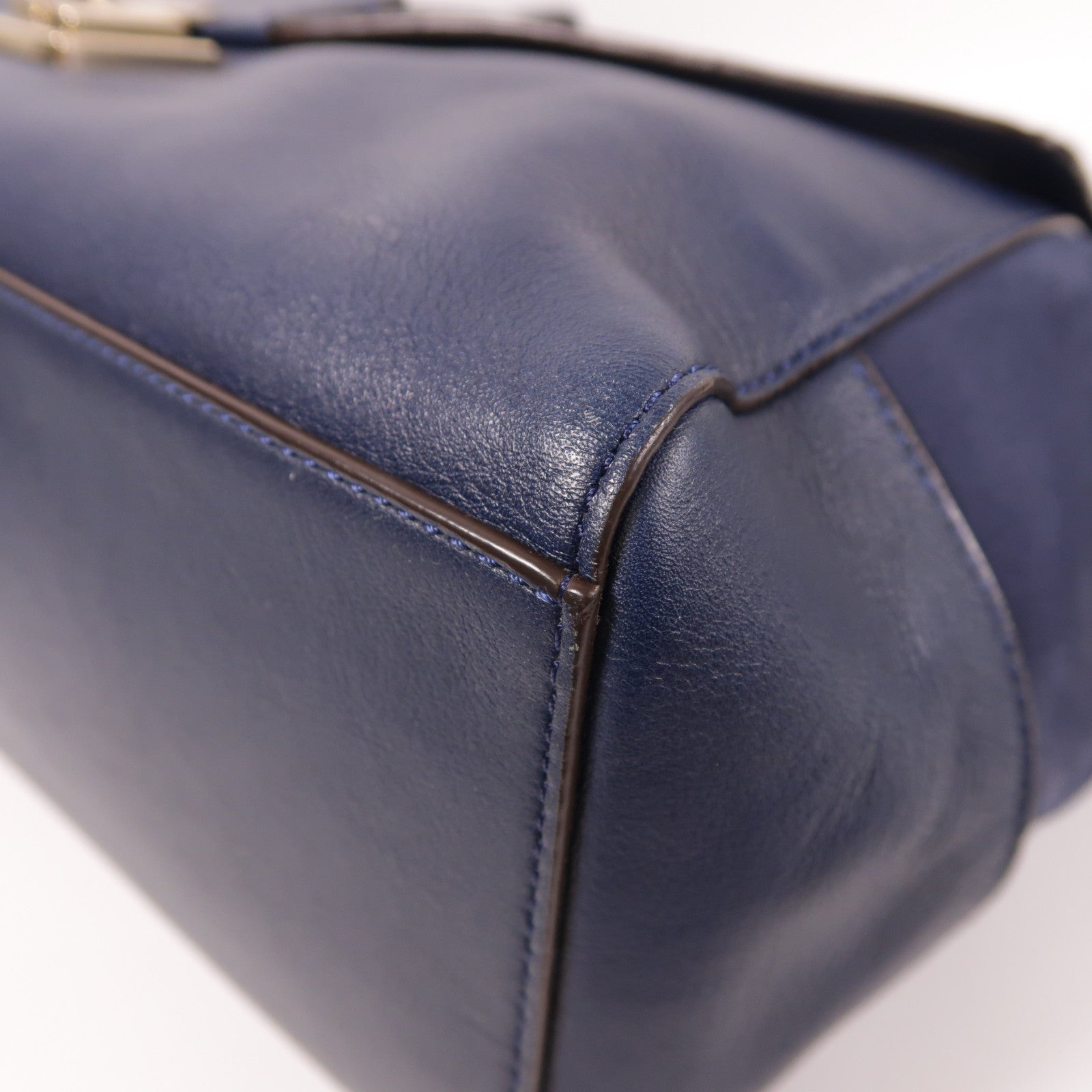 COACH 牛皮皮革Shoulder Bag金扣手挽肩背兩用袋