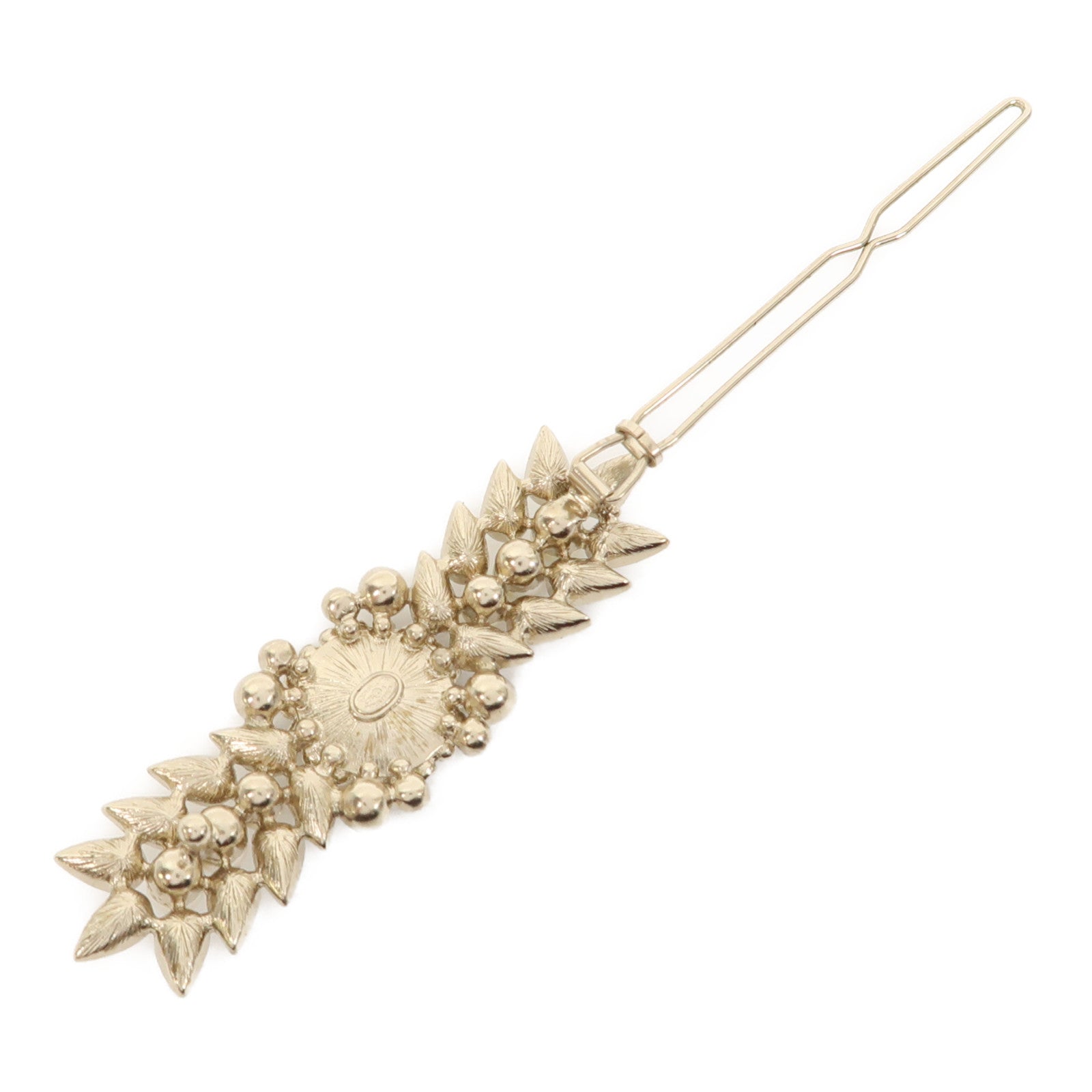 CHANEL 【激減優惠】金屬/PVC Crystal Hair Clip髮夾金色
