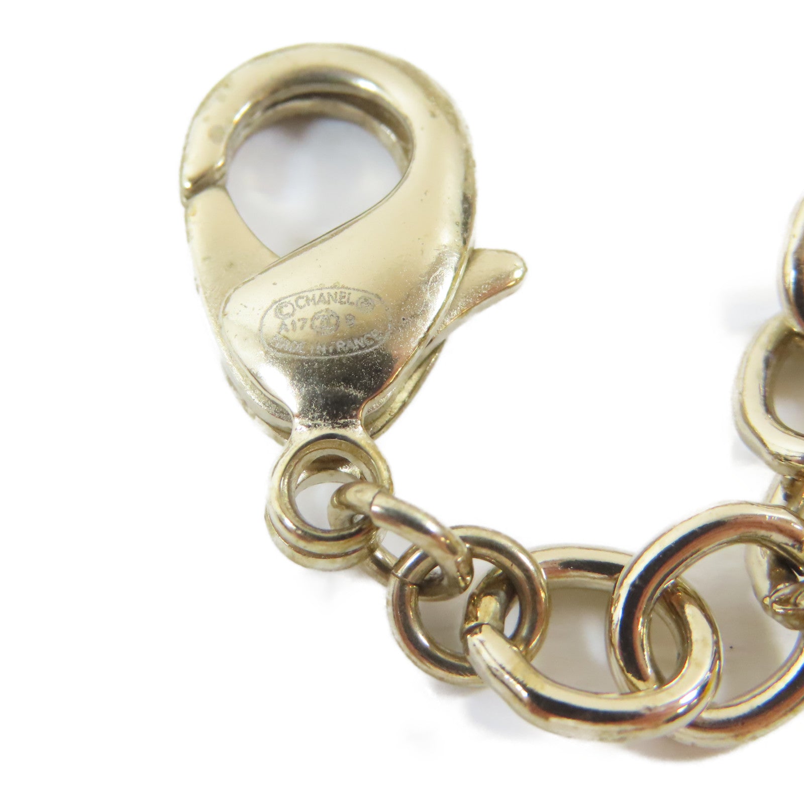 CHANEL 金屬Crystal Ball Necklace項鍊金色