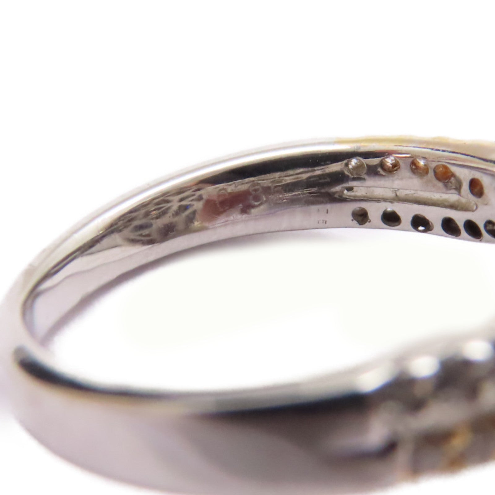 JEWELRY 18K白金/玫瑰金Diamond Ring 0.85ct鑽石戒指US#5.25