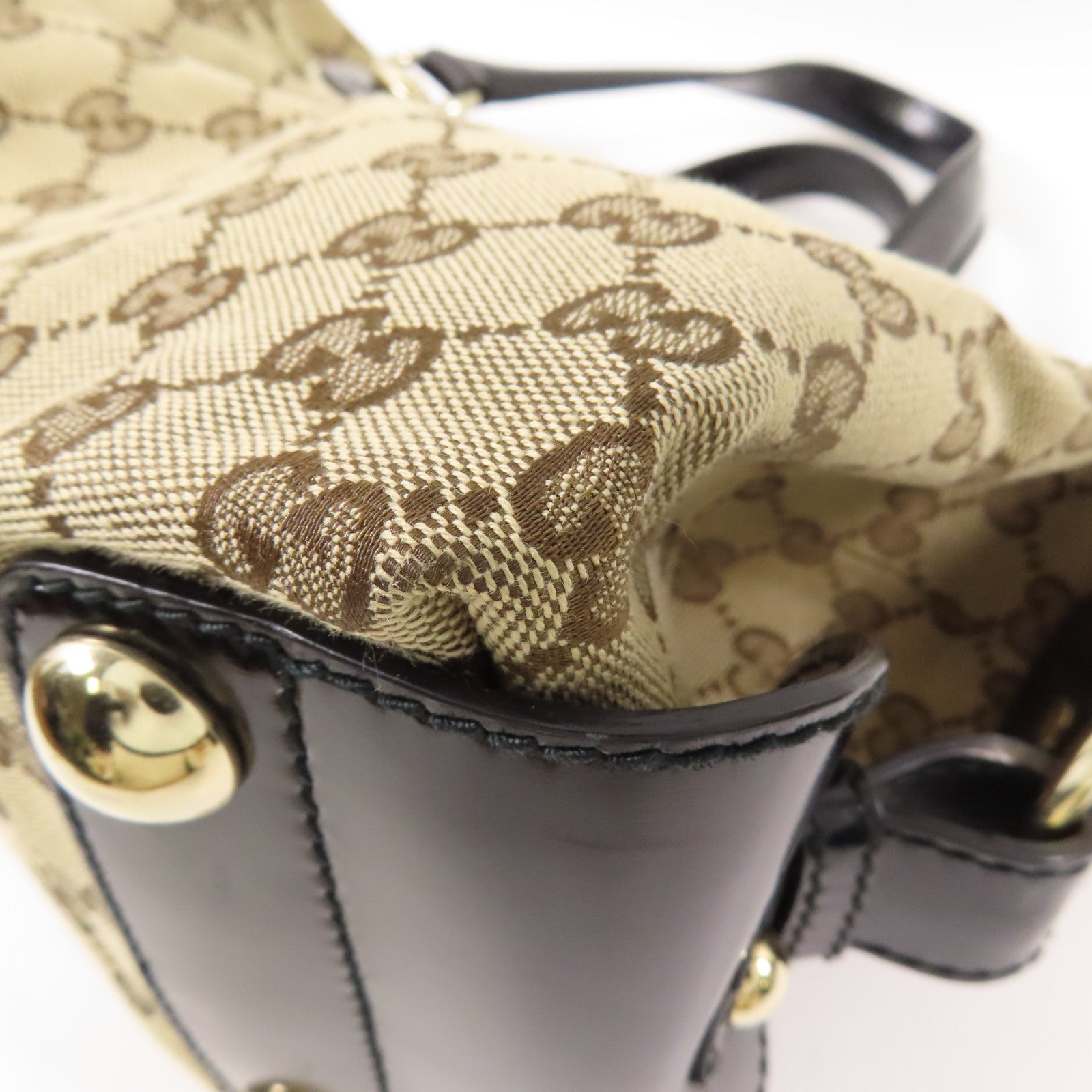 GUCCI 帆布Handbag金扣手挽袋