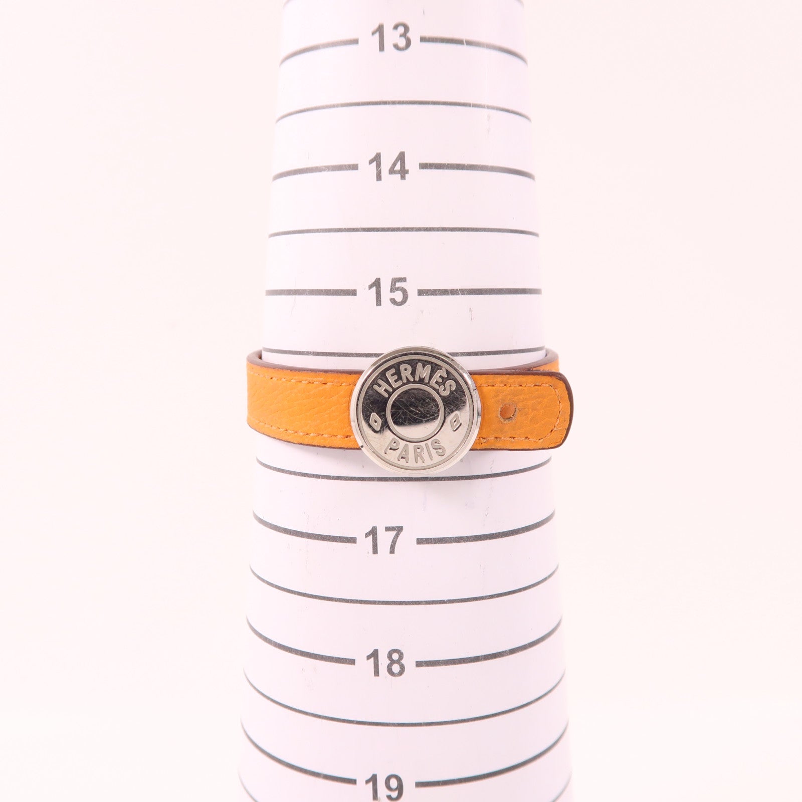 HERMES 皮革/金屬Bangle手鐲Hermes#M