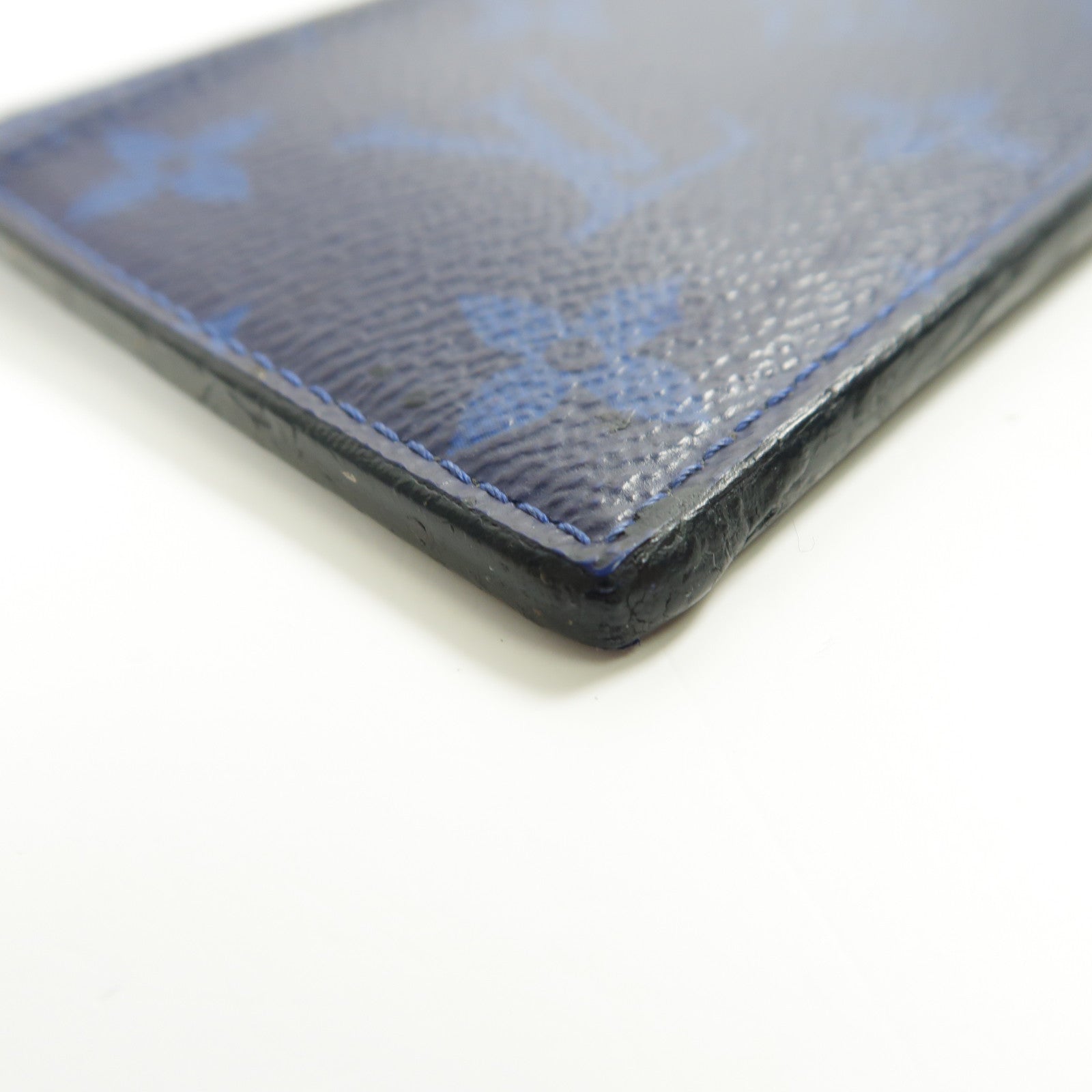 LOUIS VUITTON Monogram/Taiga Taigarama銀扣卡片套