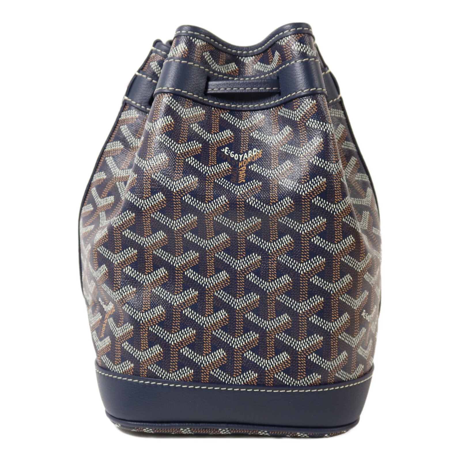 GOYARD 塗層帆布Petit Flot Bucket銀扣肩背袋
