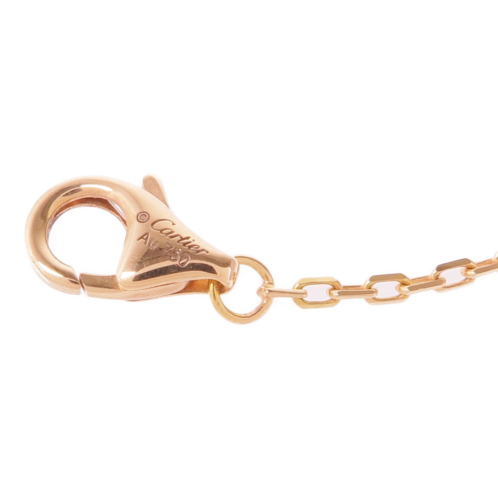 CARTIER 18K黃金/白金/玫瑰金Trinity Necklace項鍊