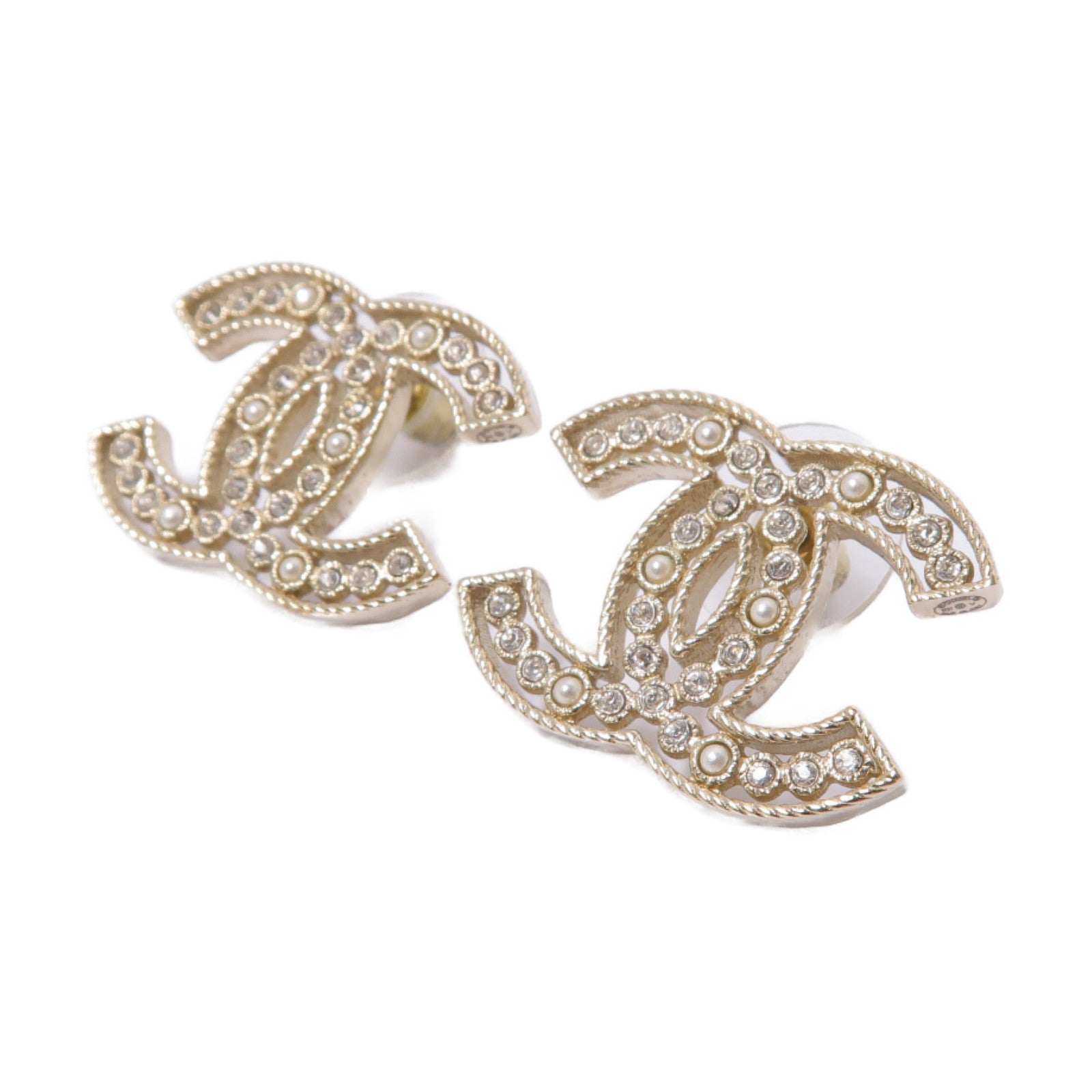 CHANEL 金屬Earrings耳環金色
