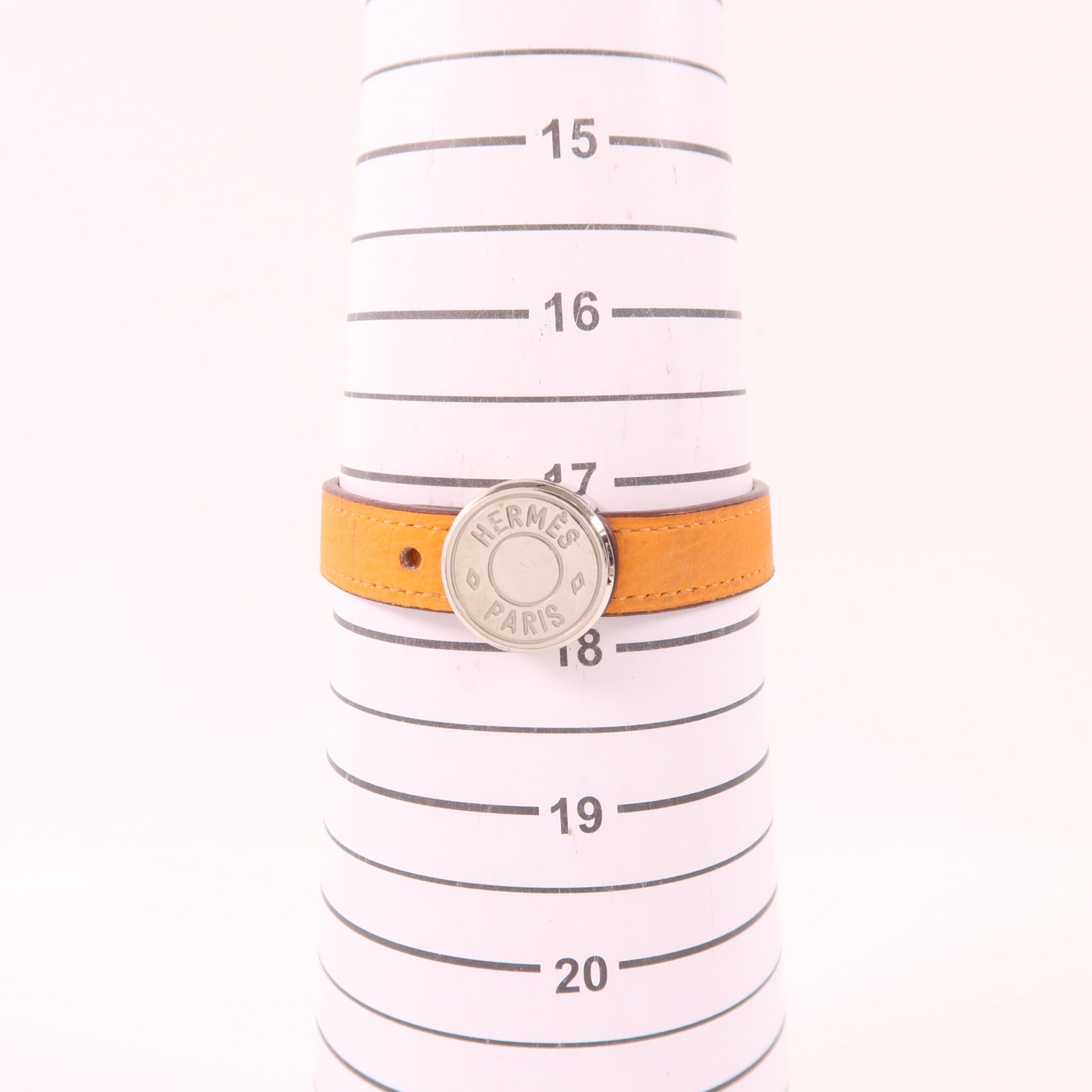 HERMES 【激減優惠】皮革/金屬Bangle手鐲Hermes#M