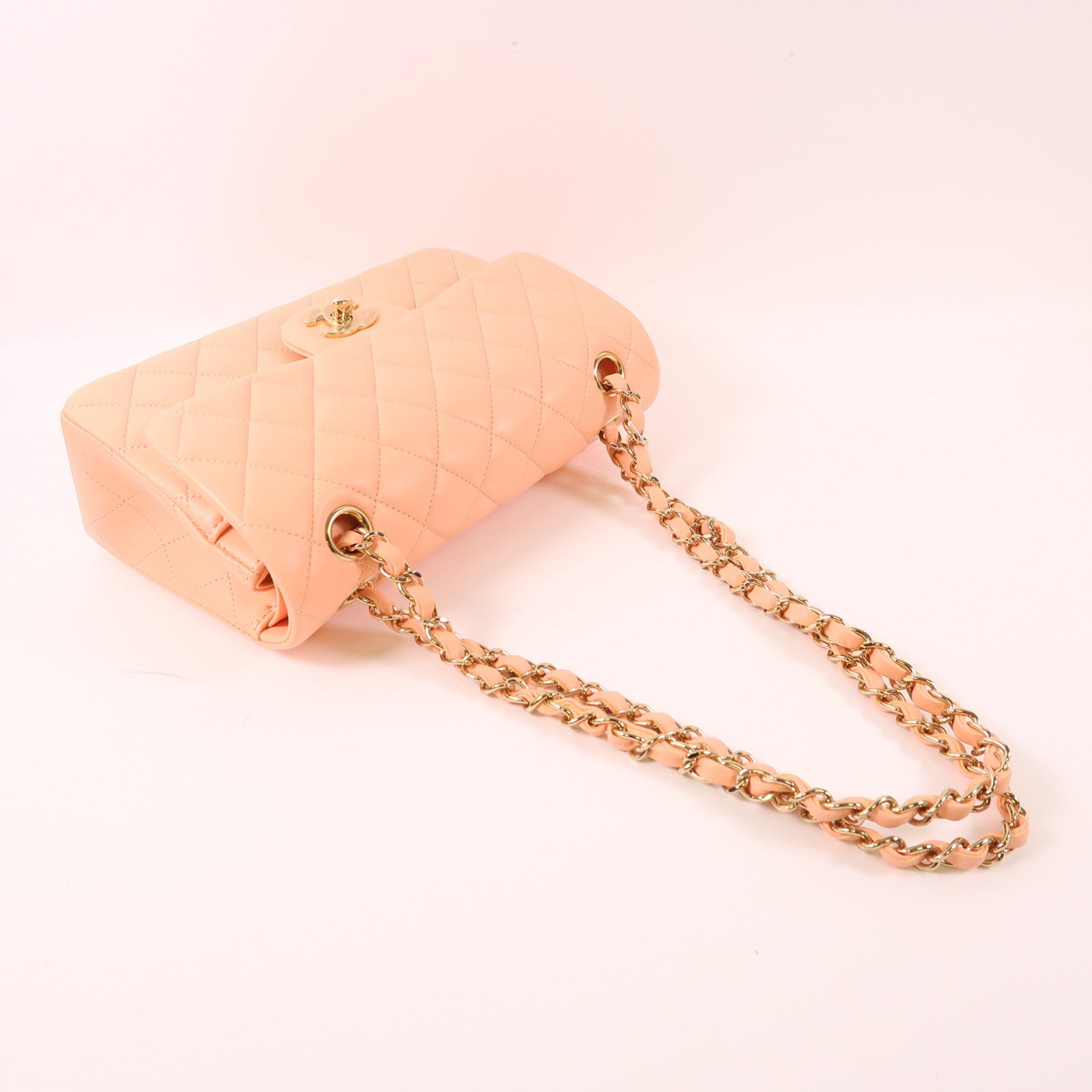 CHANEL 【激減優惠】羊皮皮革Classic 23金扣鏈帶肩背袋