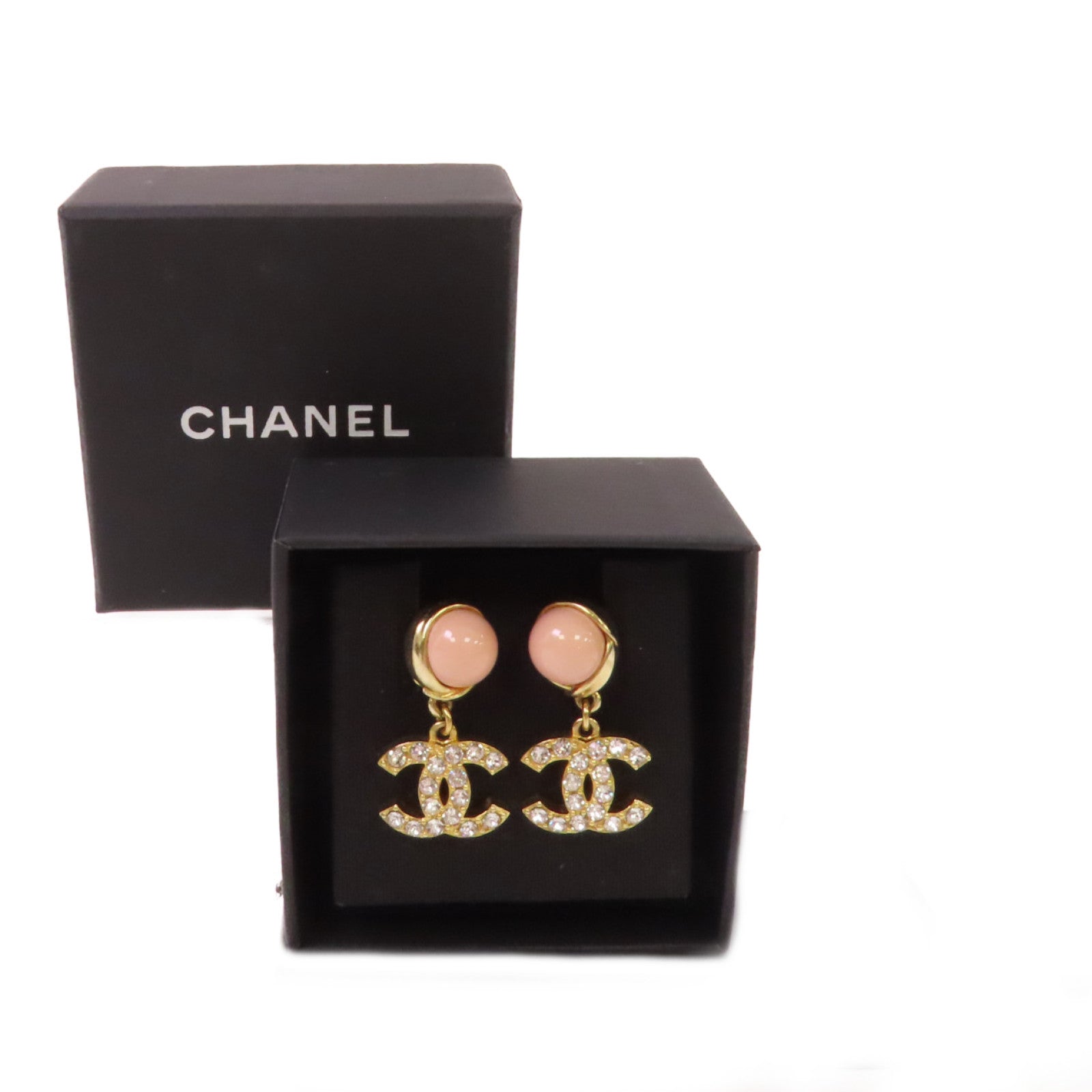 CHANEL 【激減優惠】金屬/PVC CC Earrings耳環
