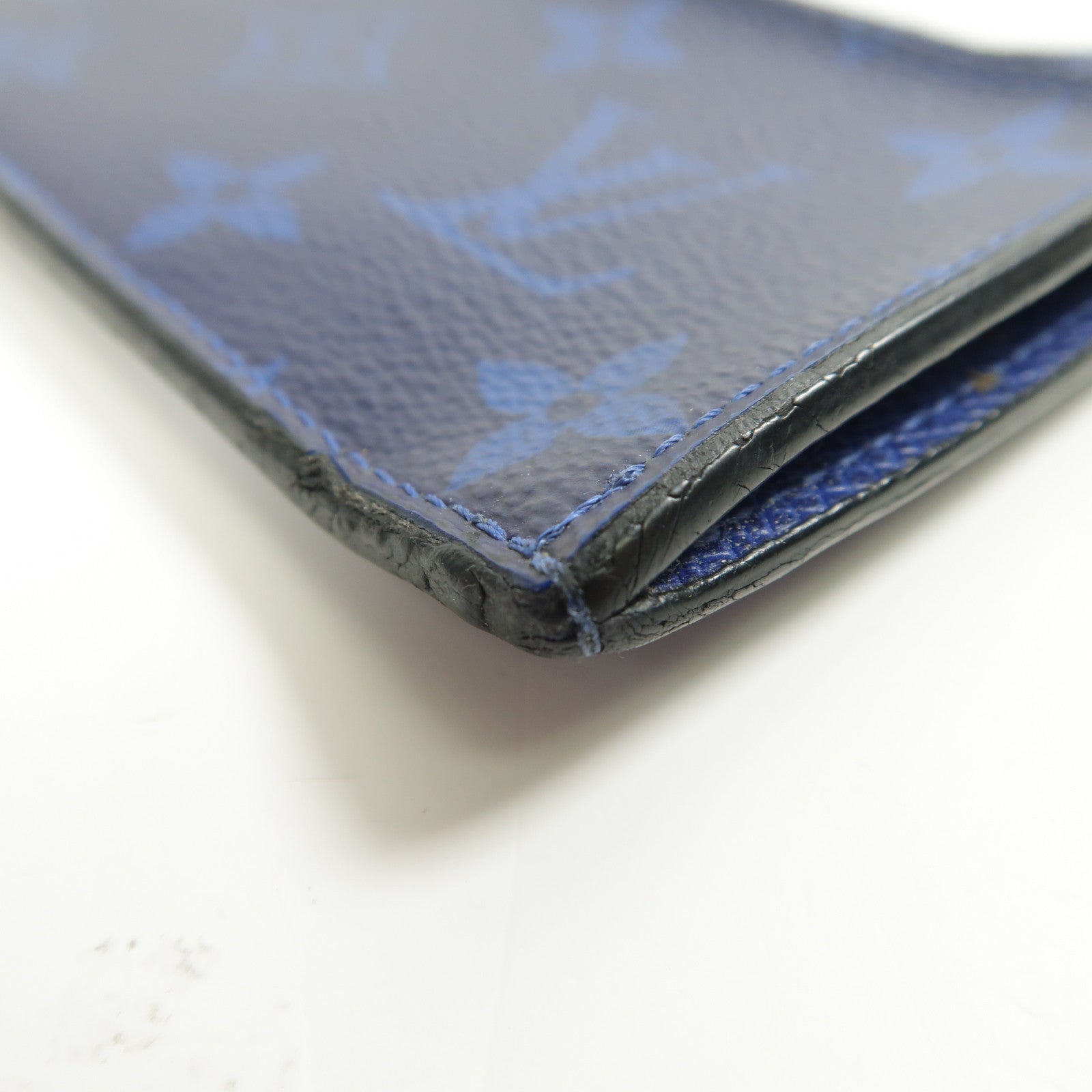 LOUIS VUITTON Monogram/Taiga Taigarama銀扣卡片套