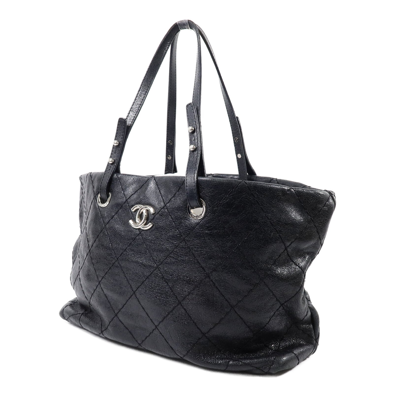 CHANEL 牛皮皮革On The Road Large Tote手挽袋