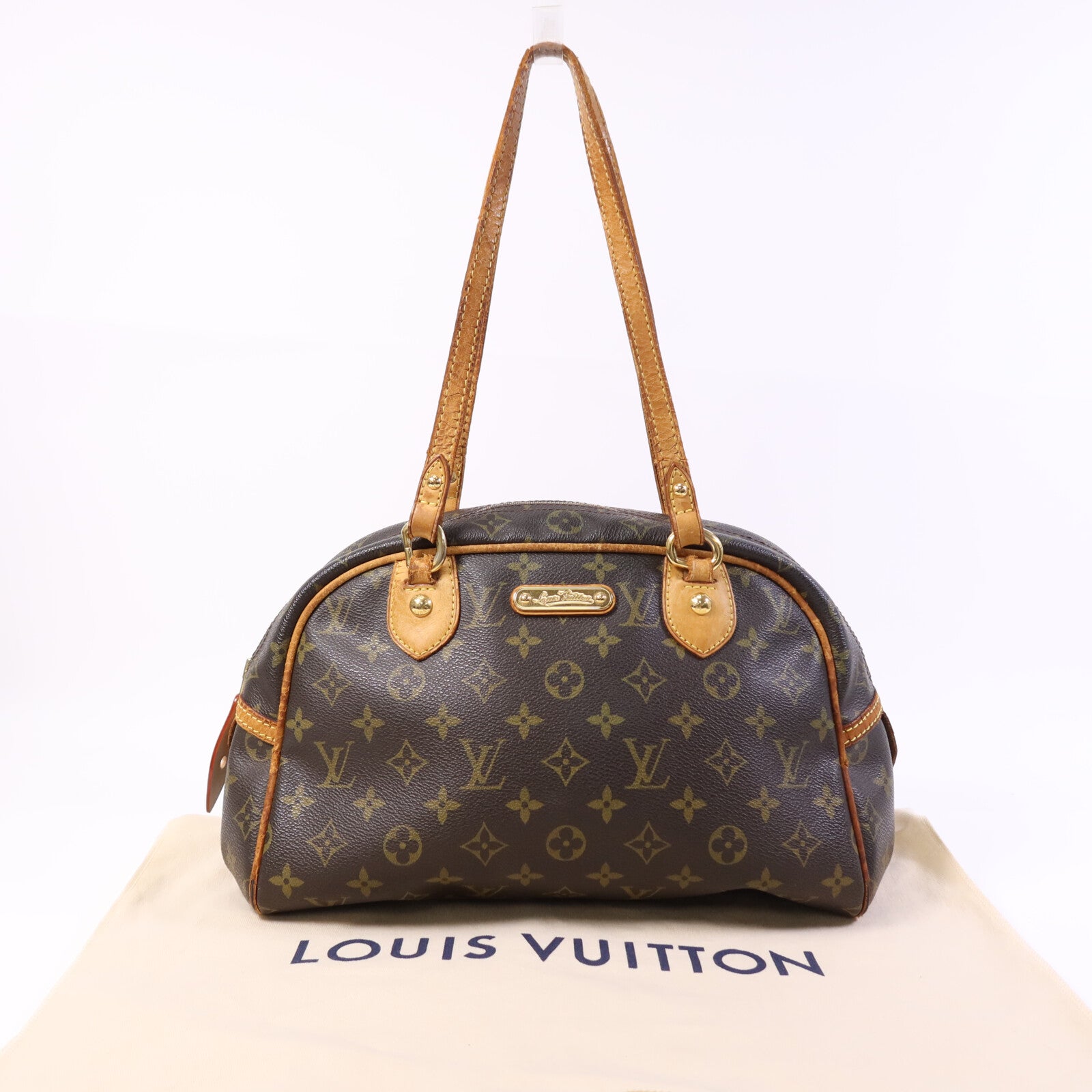 LOUIS VUITTON Monogram Montorgueil PM金扣肩背袋