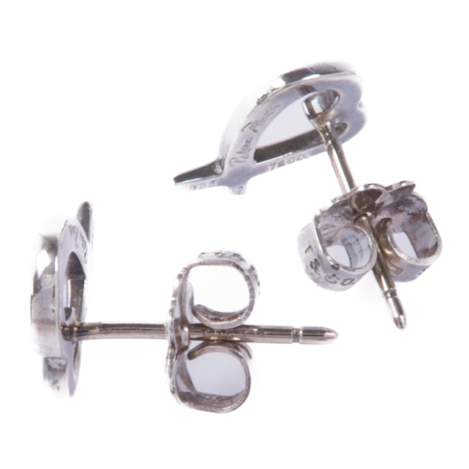TIFFANY＆CO 925純銀Loving Heart Earrings耳環