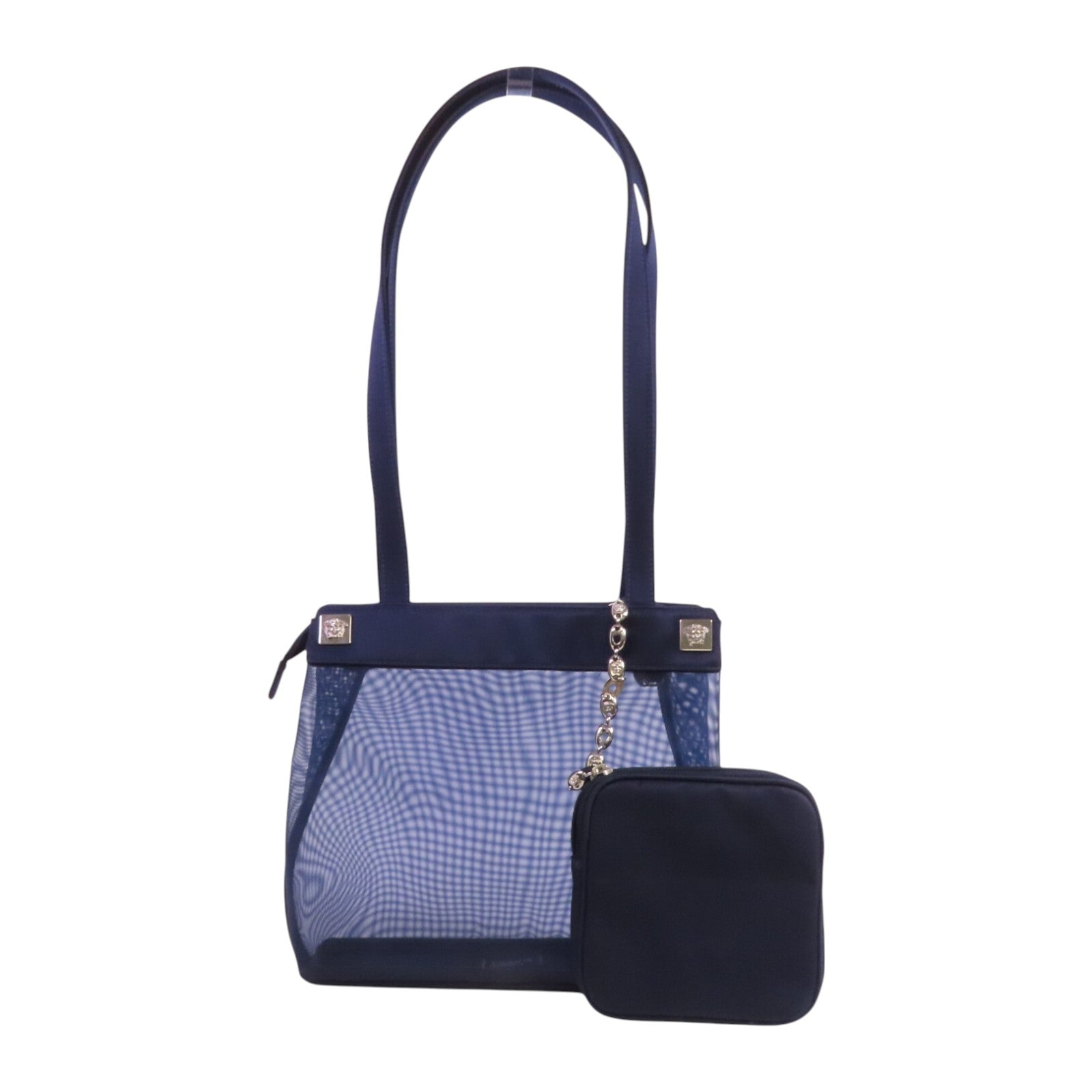 VERSACE 【激減優惠】尼龍Shoulder Bag銀扣肩背袋