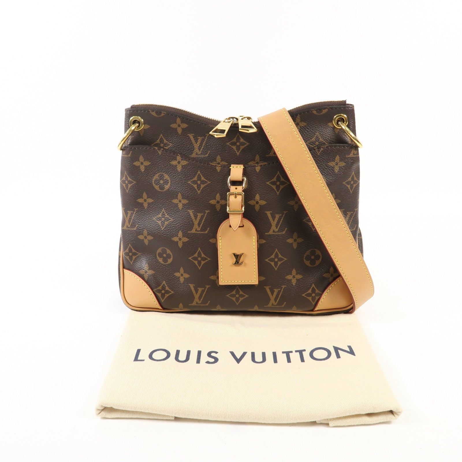 LOUIS VUITTON Monogram Odeon PM金扣手挽袋