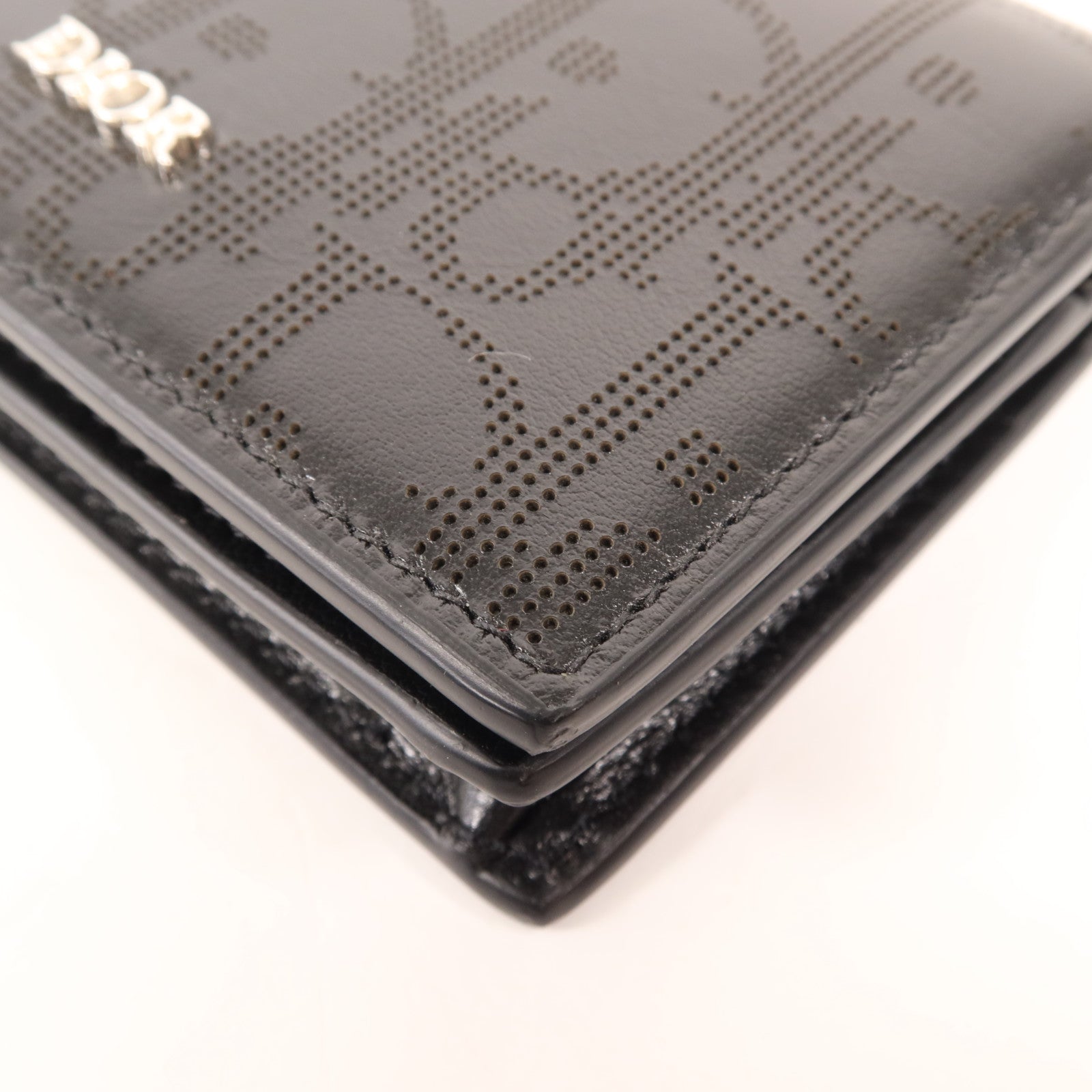 Dior 牛皮皮革Card Case銀扣卡片套