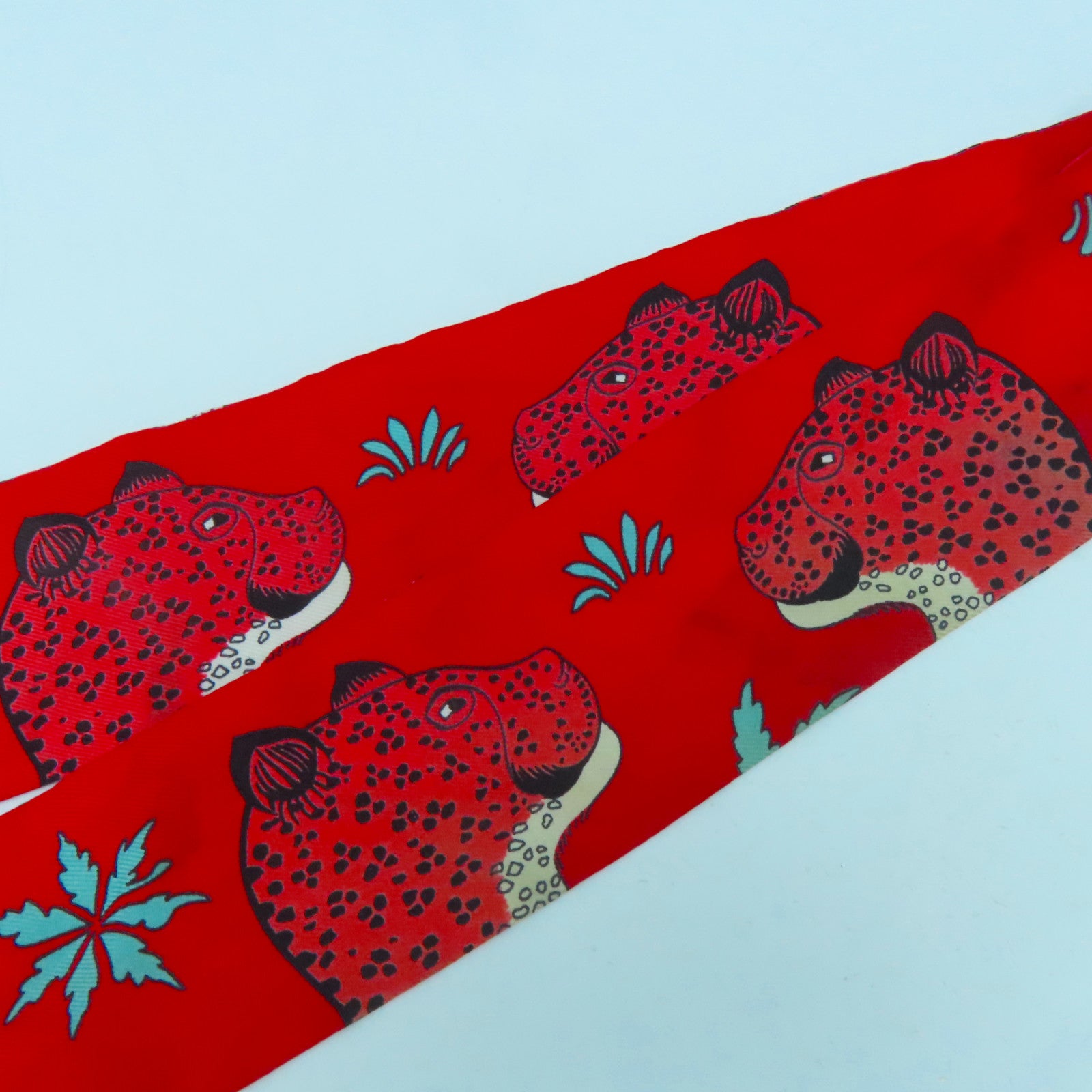 HERMES 【激減優惠】絲質Twilly絲巾粉紅色