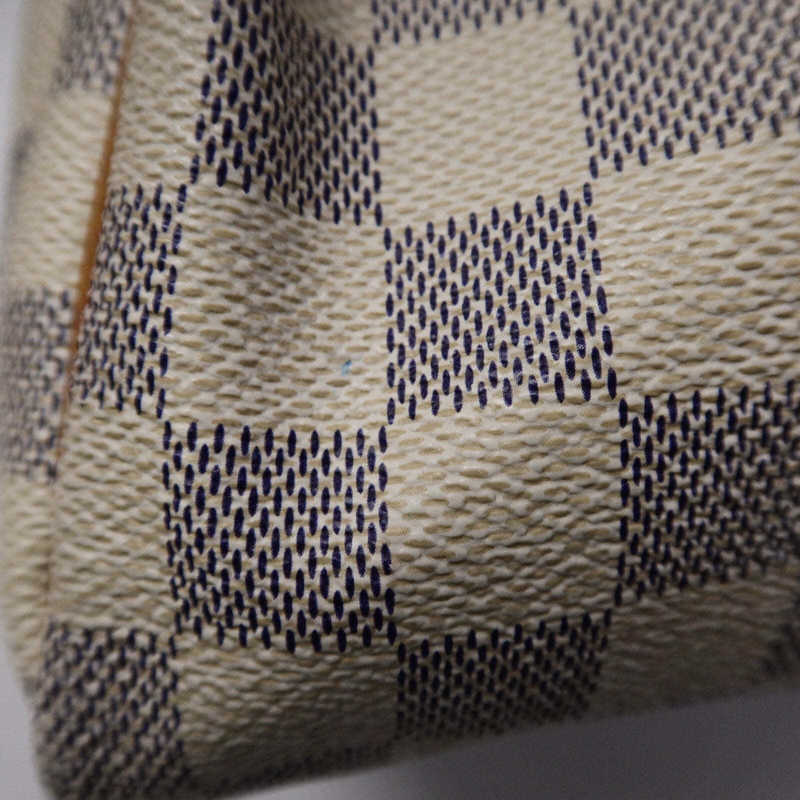 LOUIS VUITTON Damier Azur Speedy 30金扣手挽袋白色