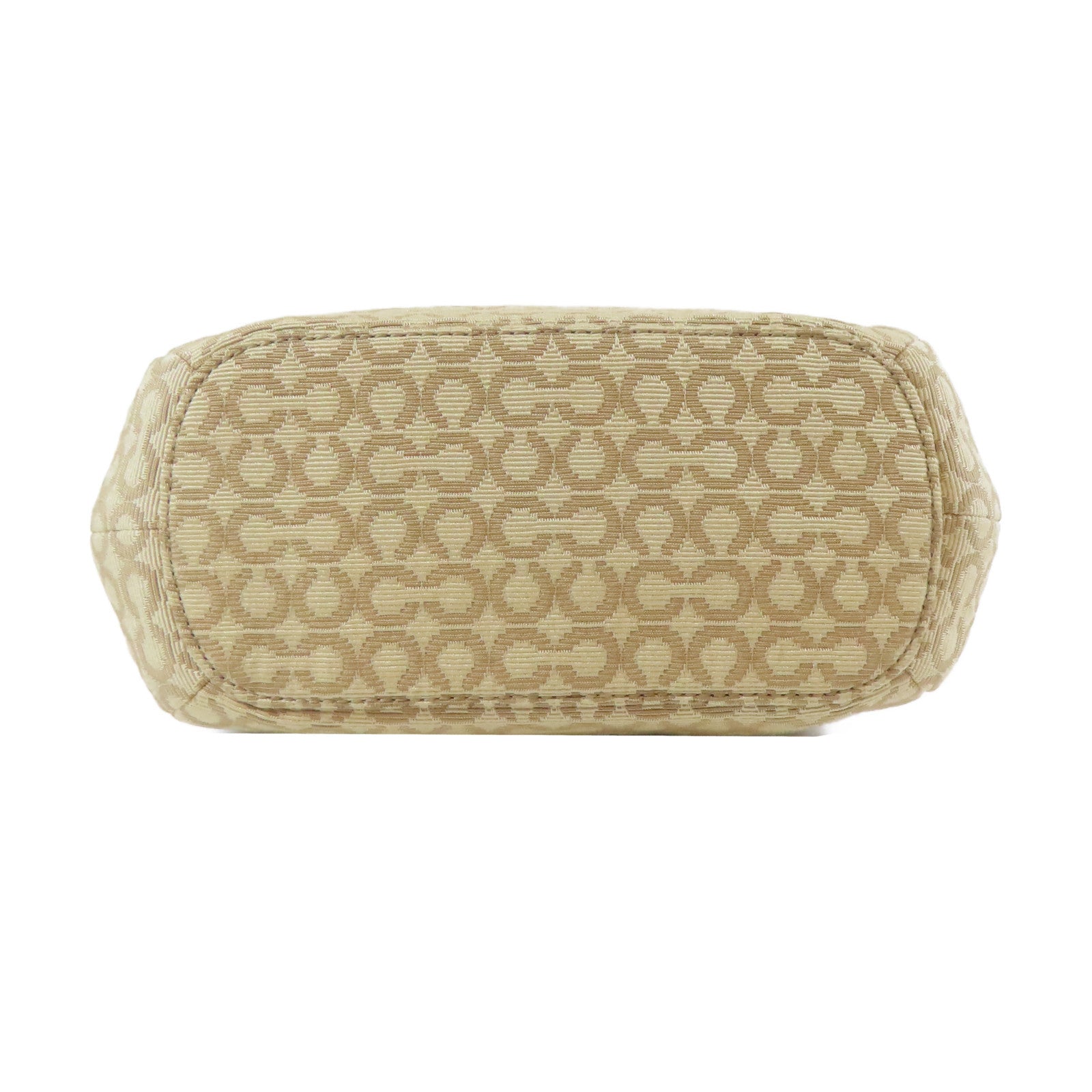 COACH 【激減優惠】帆布2 Way Shoulder金扣手挽肩背兩用袋啡色/粉紅色