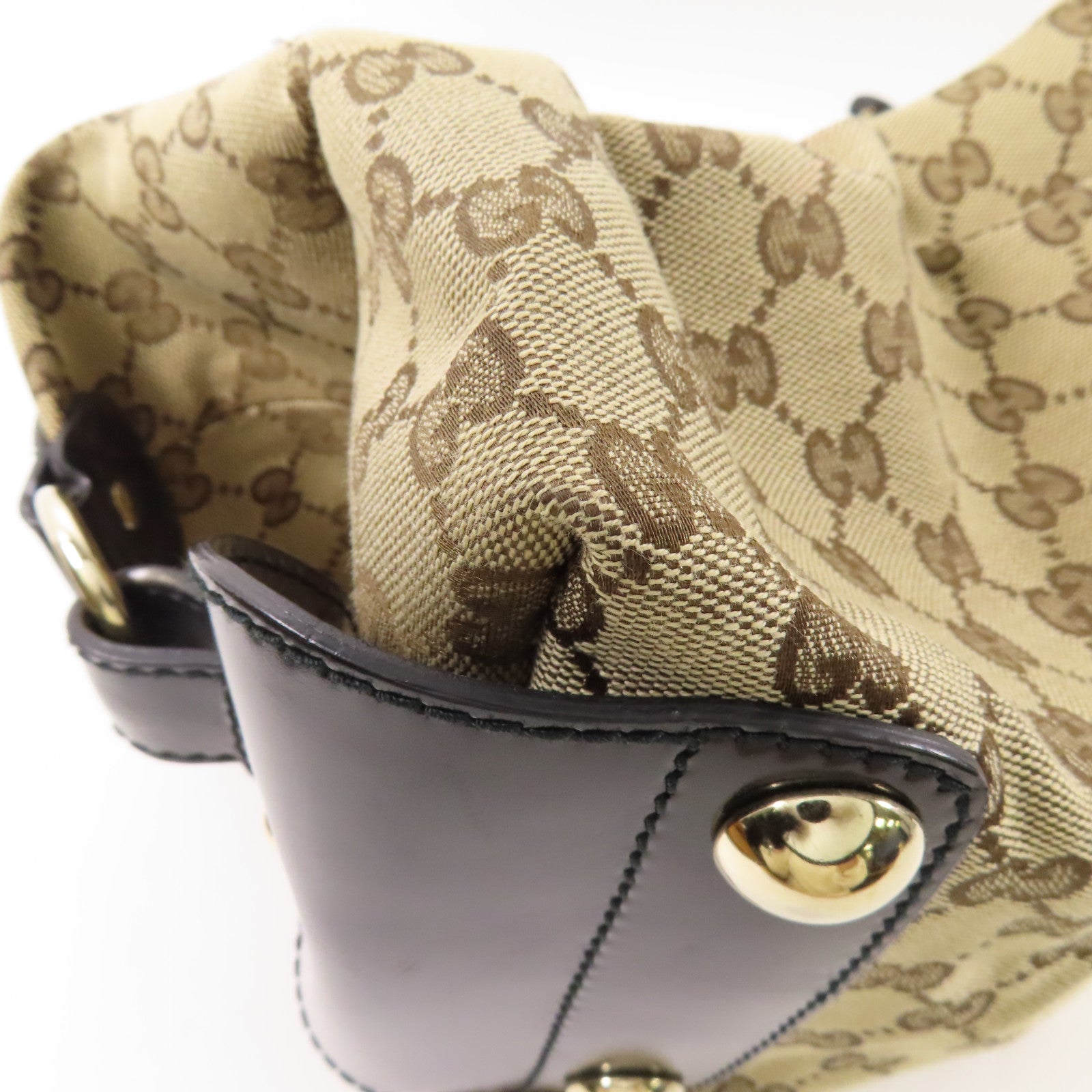 GUCCI 帆布Handbag金扣手挽袋