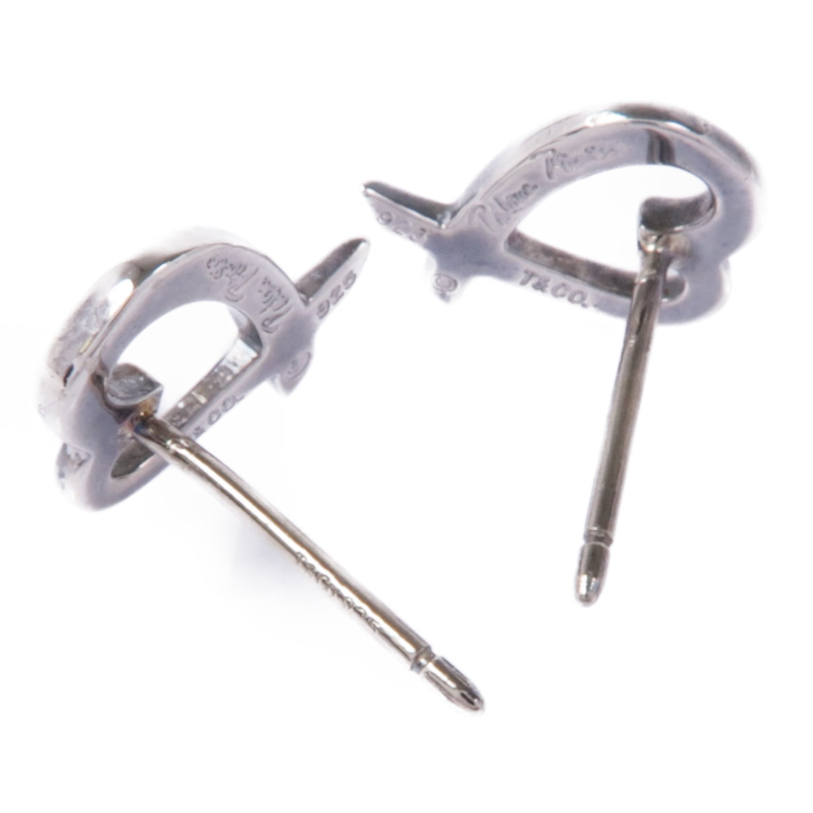 TIFFANY＆CO 925純銀Loving Heart Earrings耳環