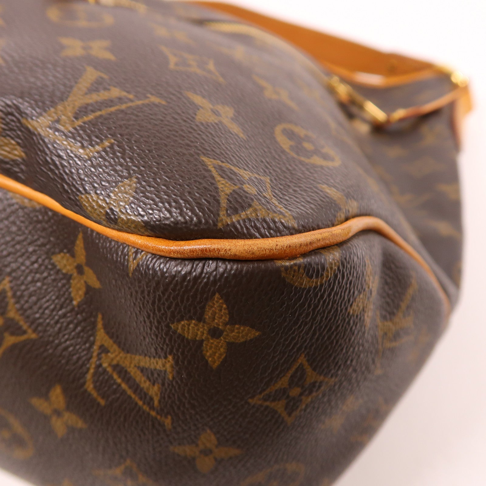 LOUIS VUITTON Monogram Delightful GM金扣肩背袋棕色