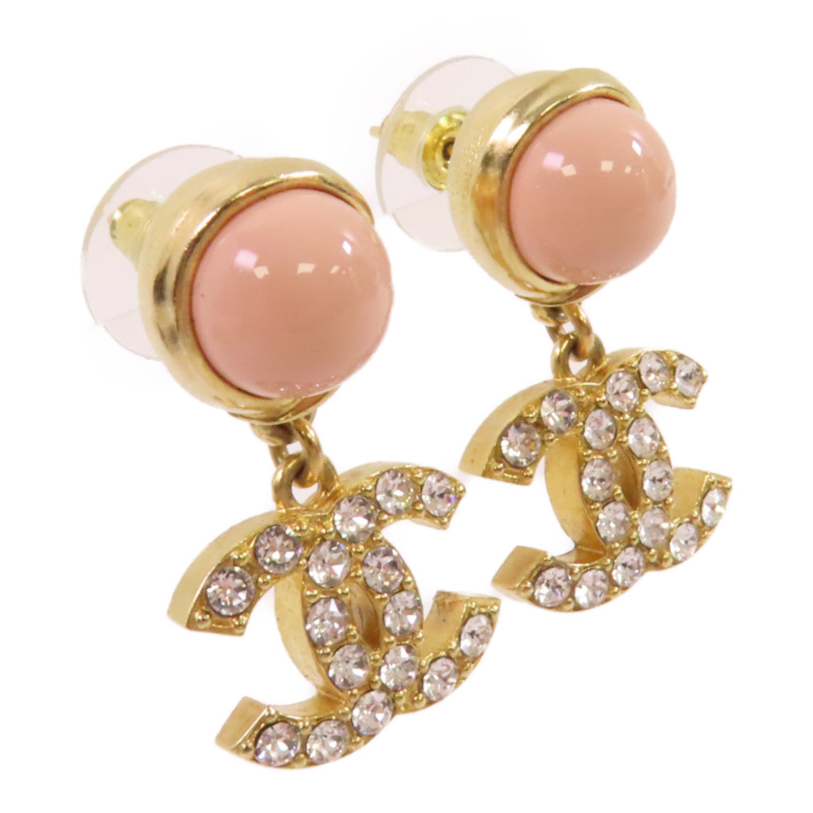 CHANEL 【激減優惠】金屬/PVC CC Earrings耳環