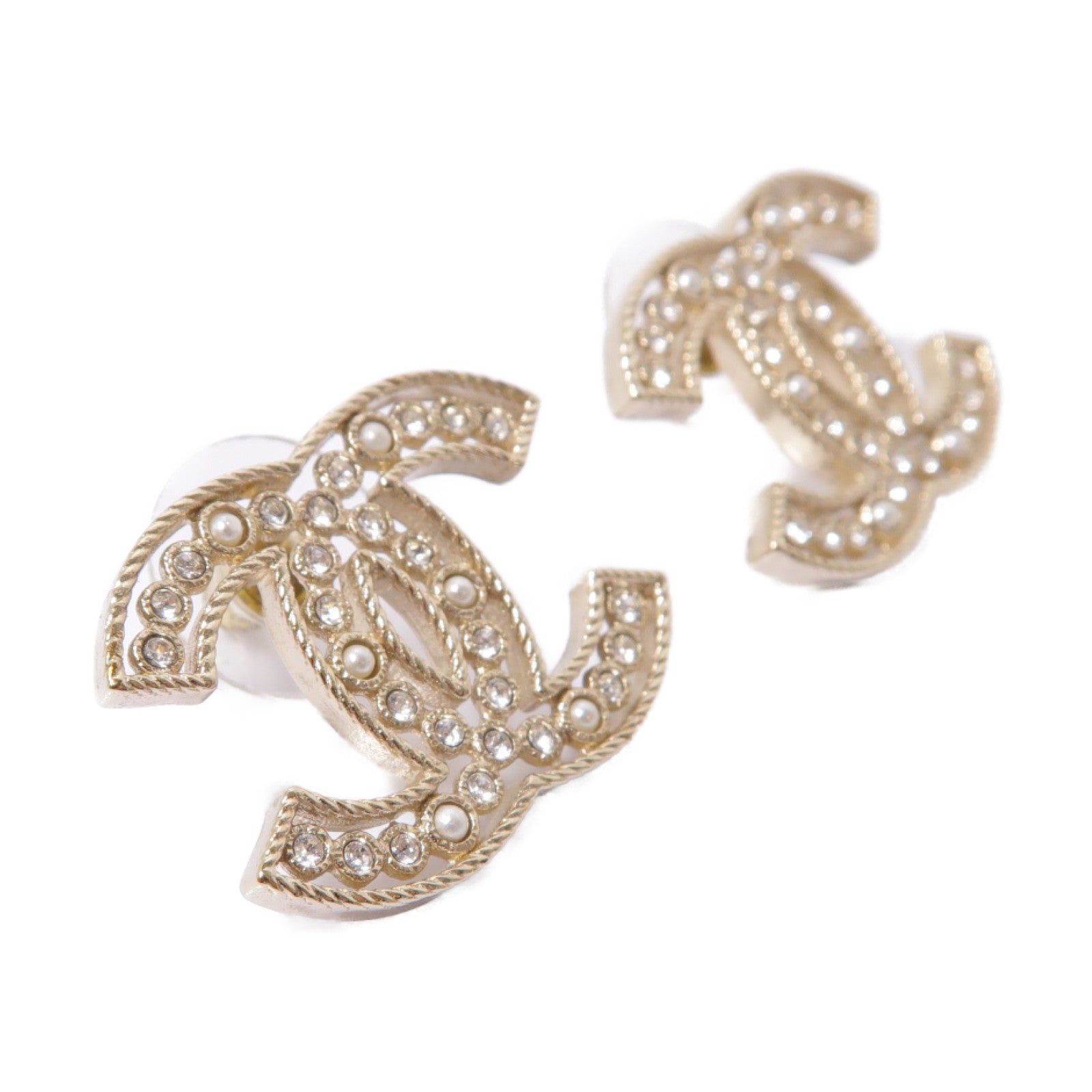 CHANEL 金屬Earrings耳環金色