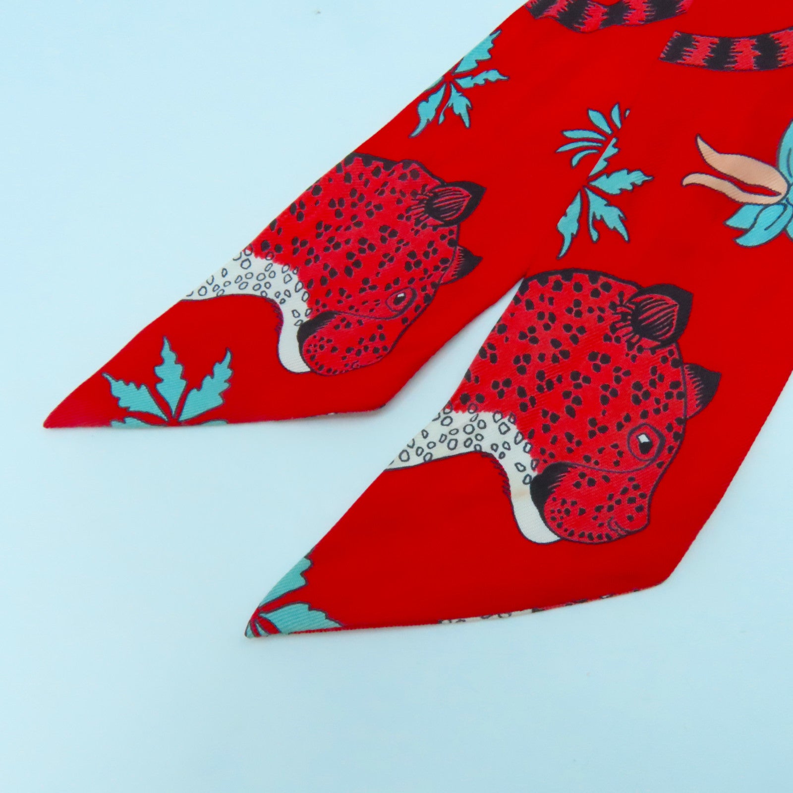 HERMES 【激減優惠】絲質Twilly絲巾粉紅色