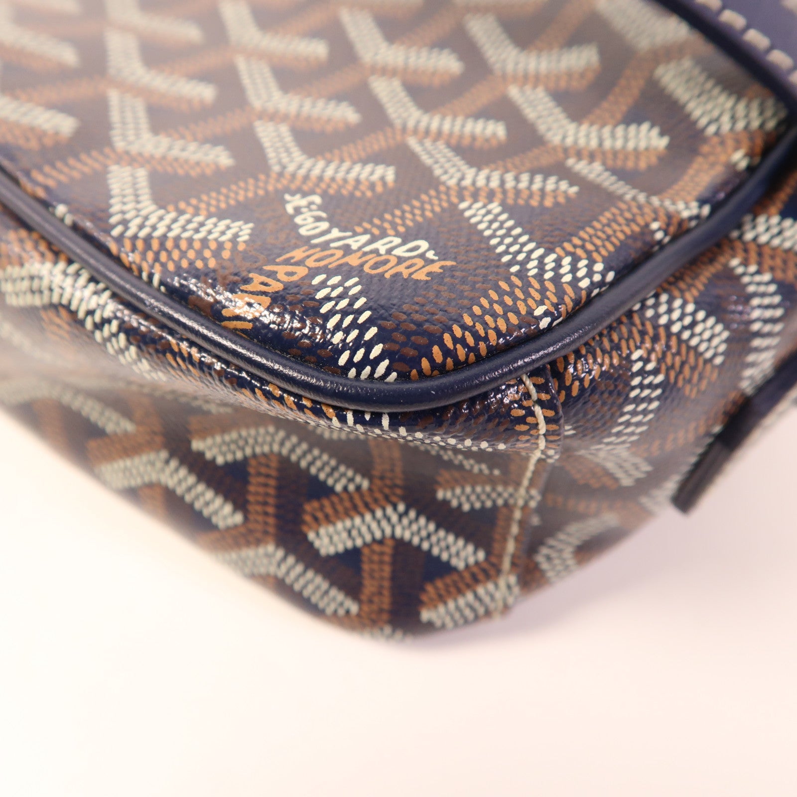 GOYARD 塗層帆布Cap Vert PM銀扣肩背袋