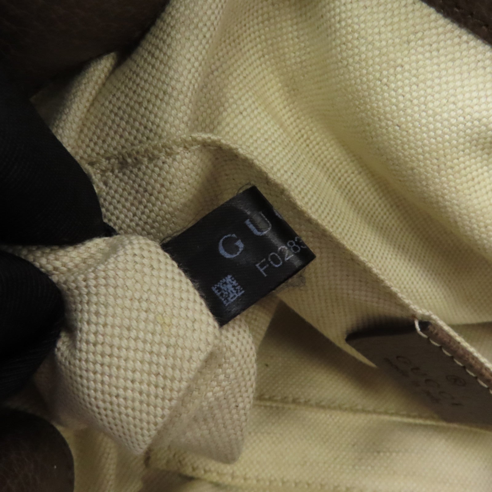 GUCCI 塗層帆布Backpack金扣背包棕色