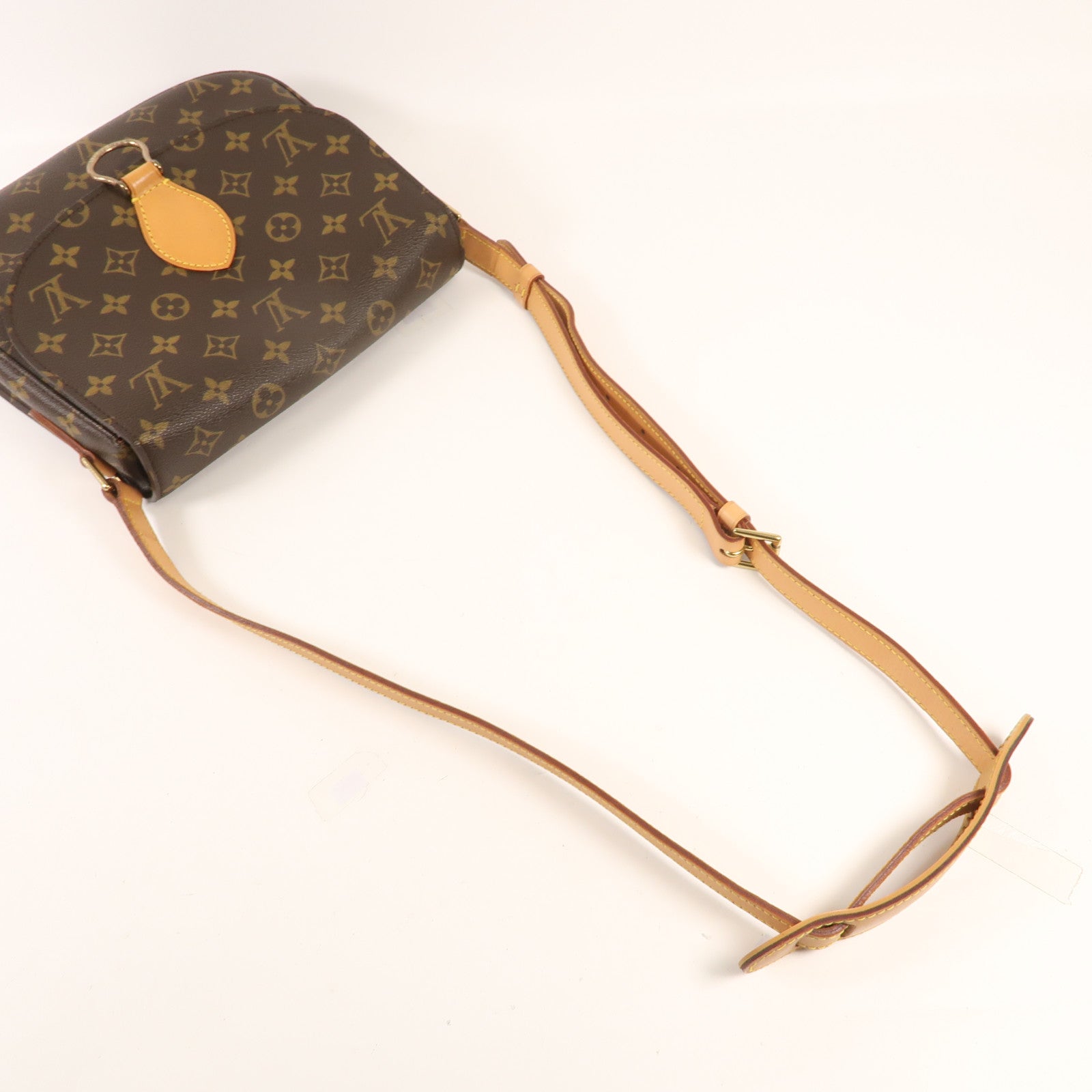 LOUIS VUITTON Monogram Saint Cloud GM金扣肩背袋