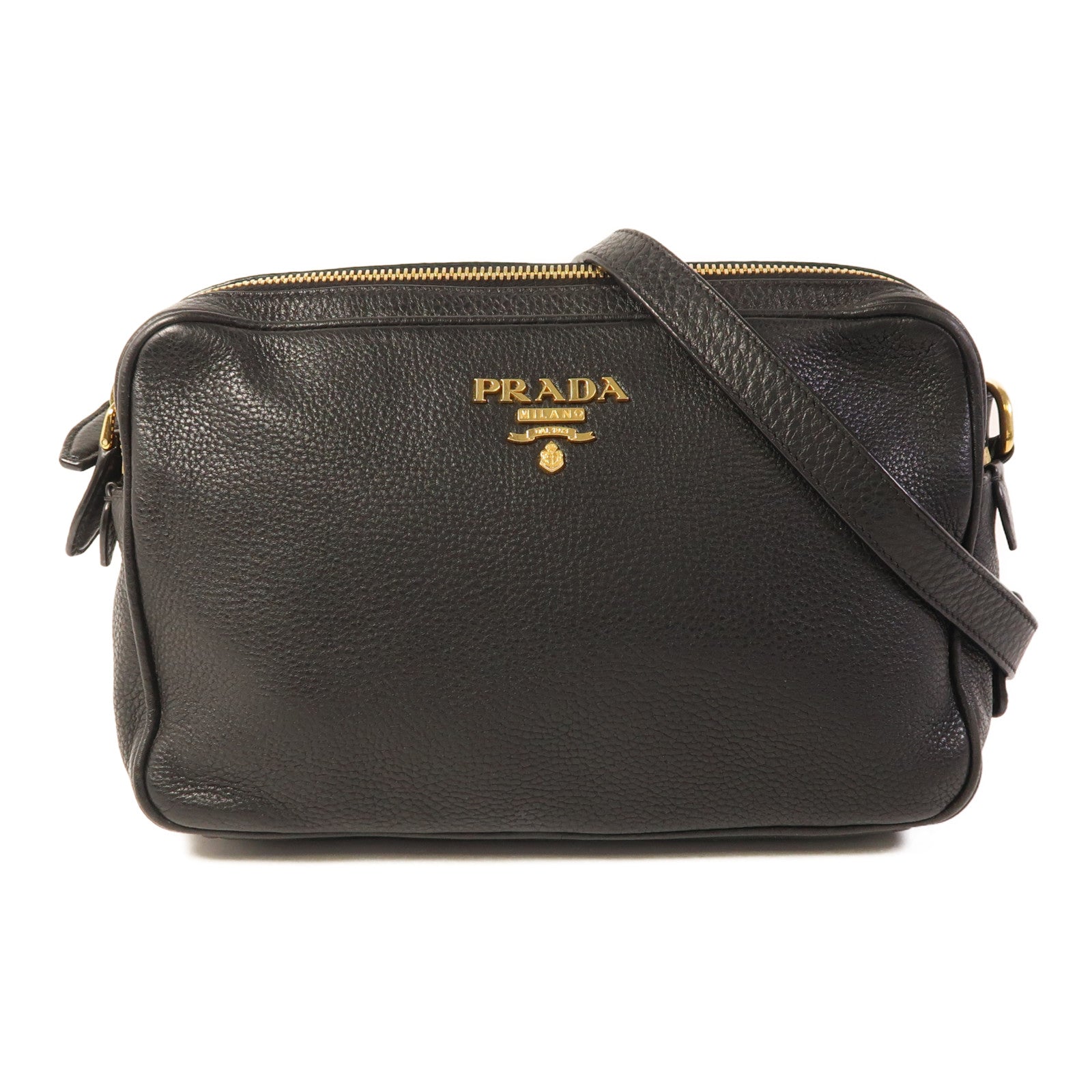 PRADA 牛皮皮革Shoulder Bag金扣肩背袋