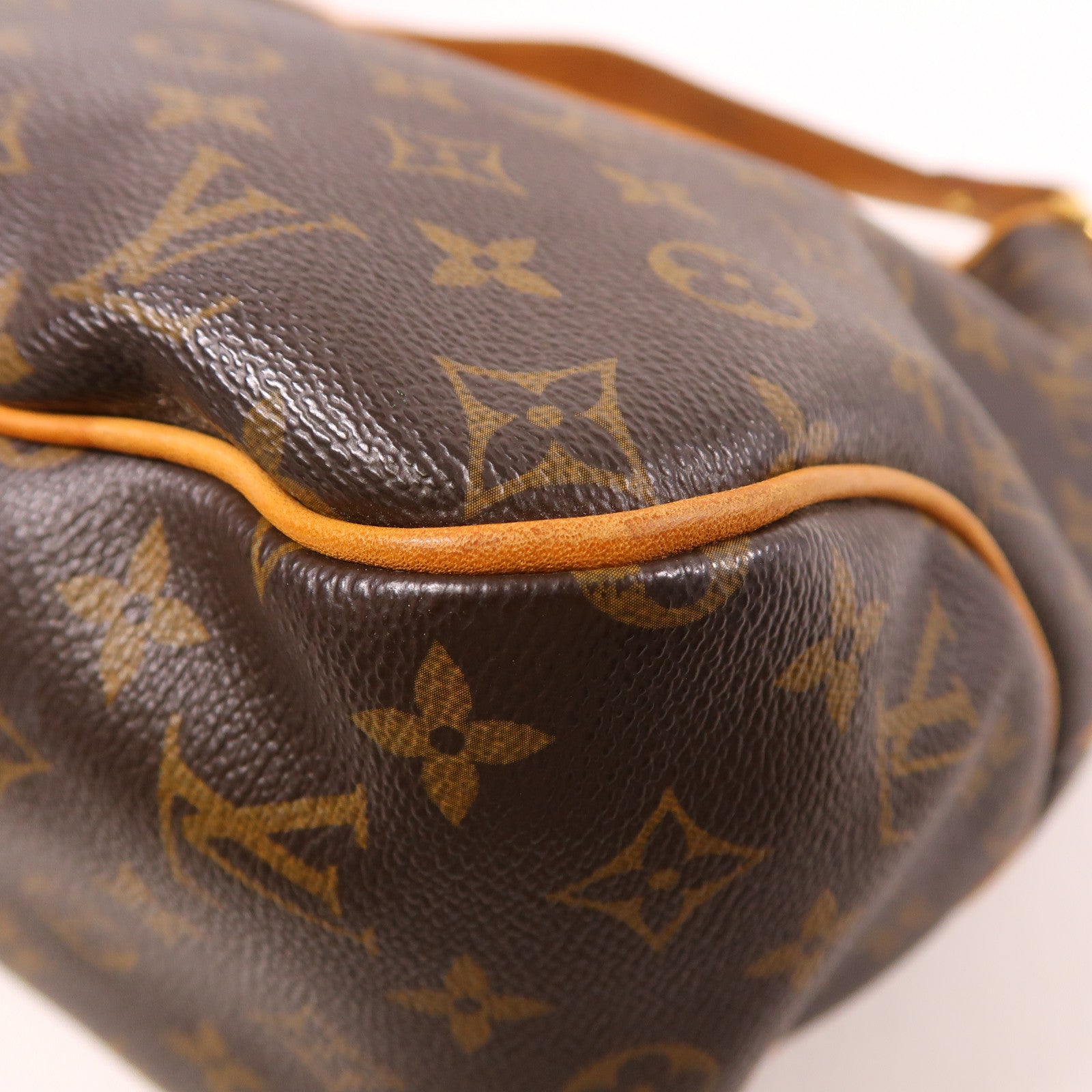 LOUIS VUITTON Monogram Delightful GM金扣肩背袋棕色