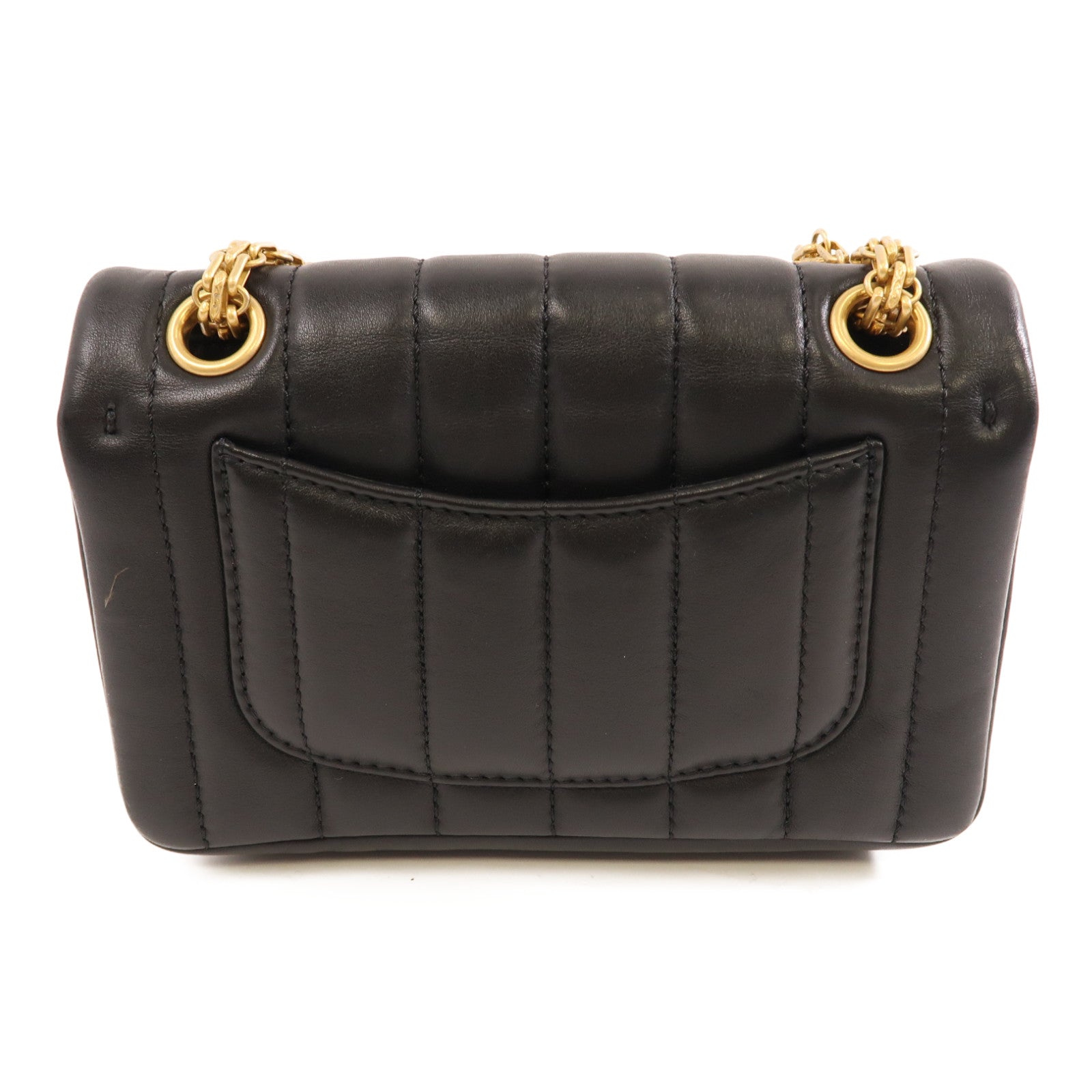 CHANEL 【激減優惠】皮革2.55 Mini金扣鏈帶肩背袋黑色