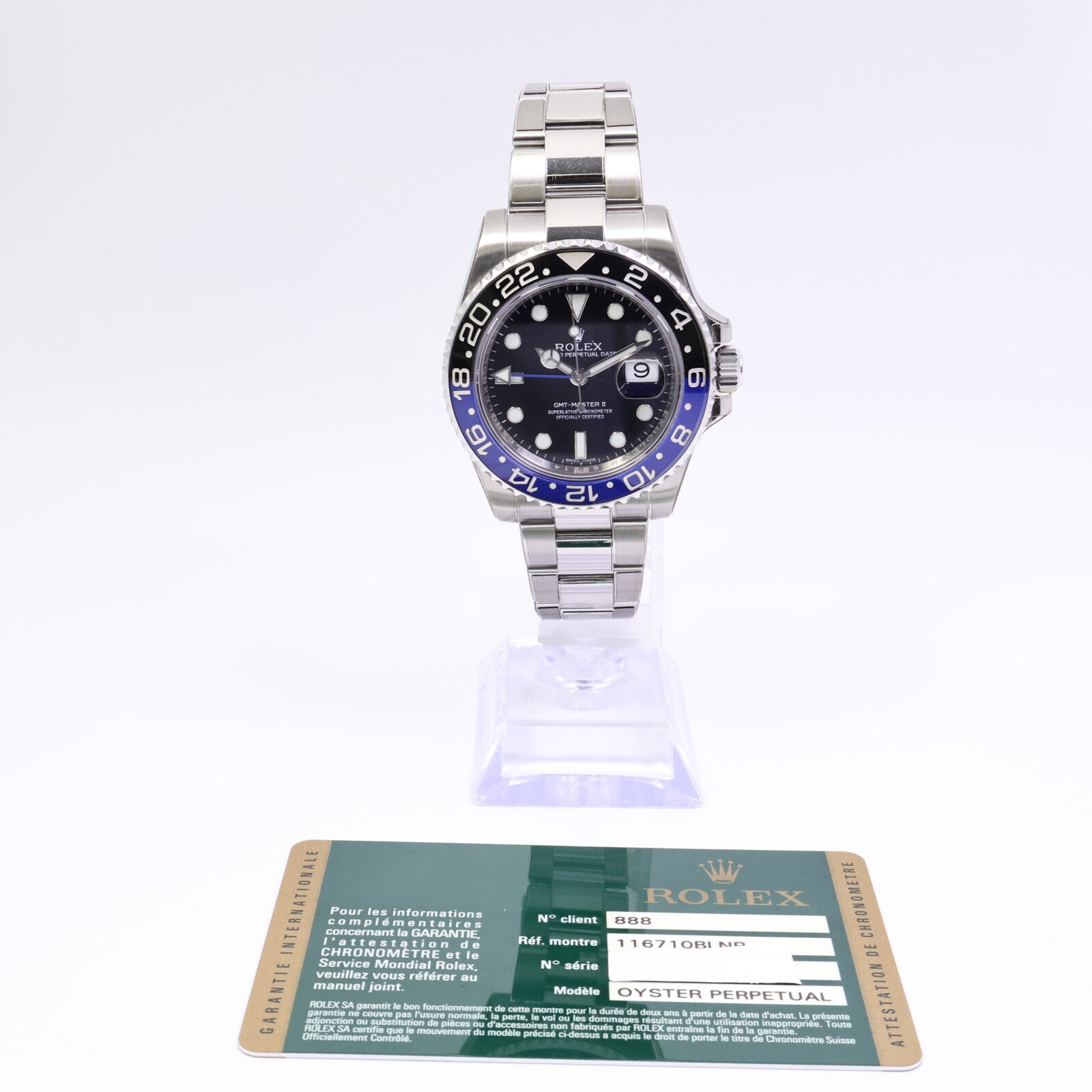 ROLEX GMT-Master II 116710BLNR