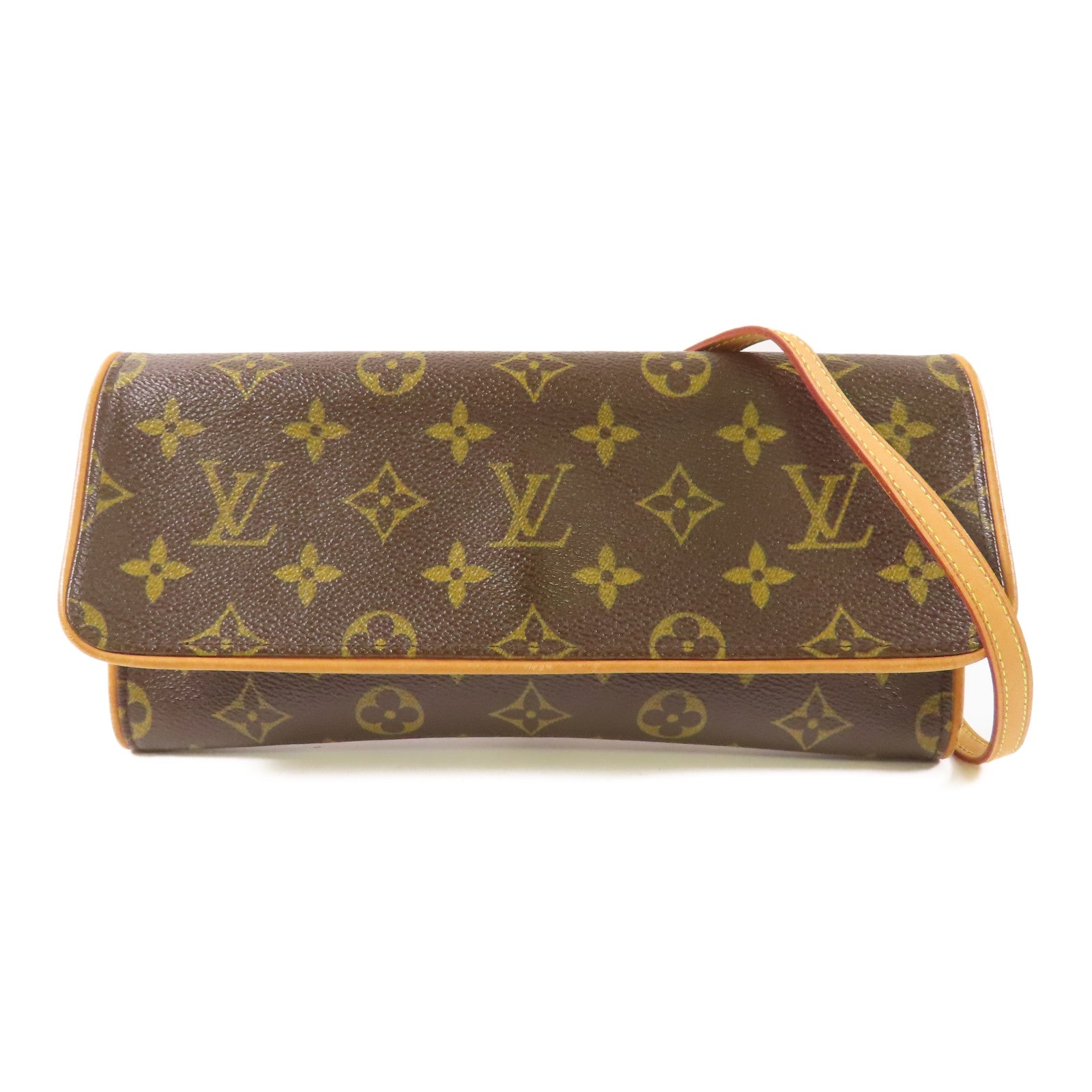 LOUIS VUITTON Monogram Pochette Twin GM金扣肩背袋
