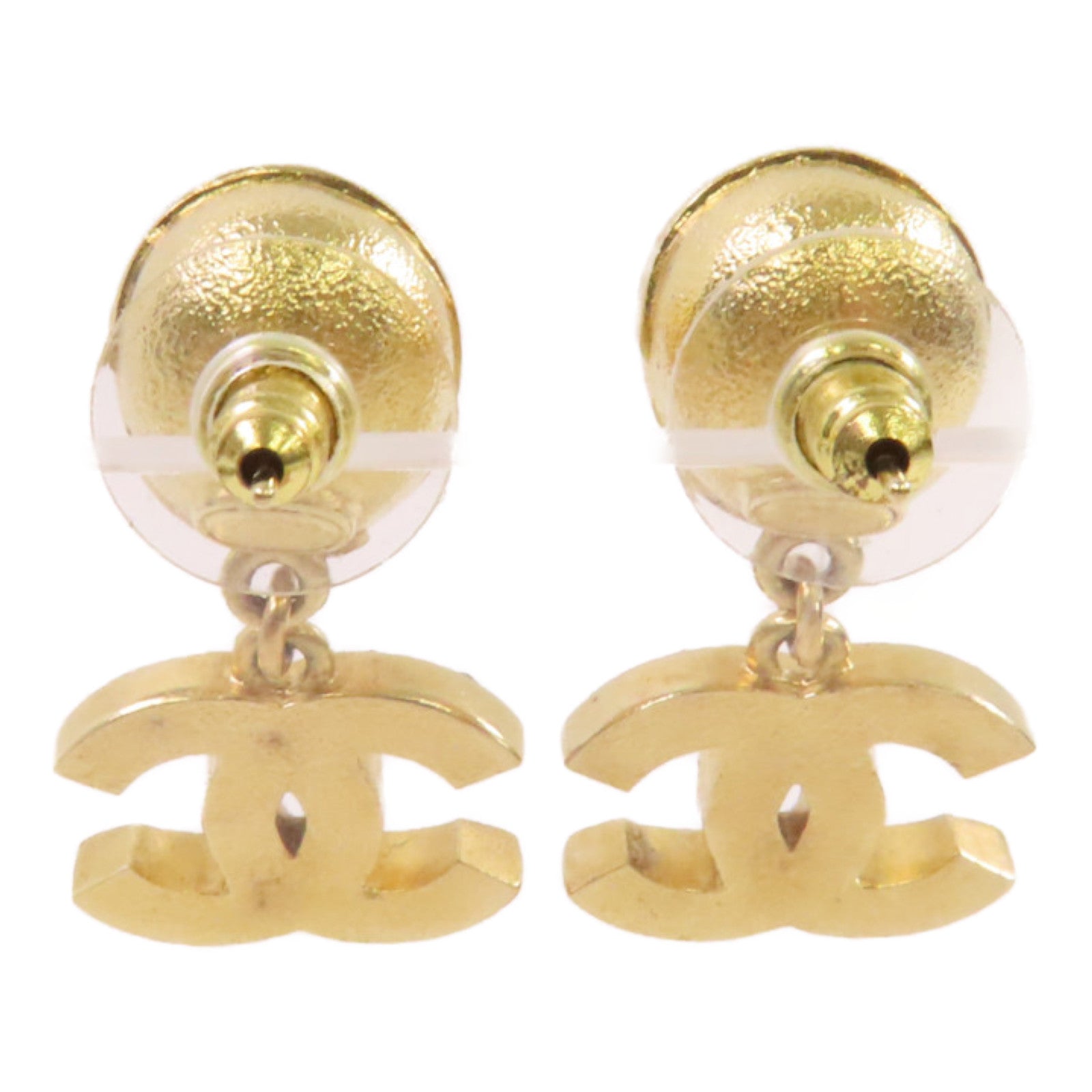 CHANEL 【激減優惠】金屬/PVC CC Earrings耳環