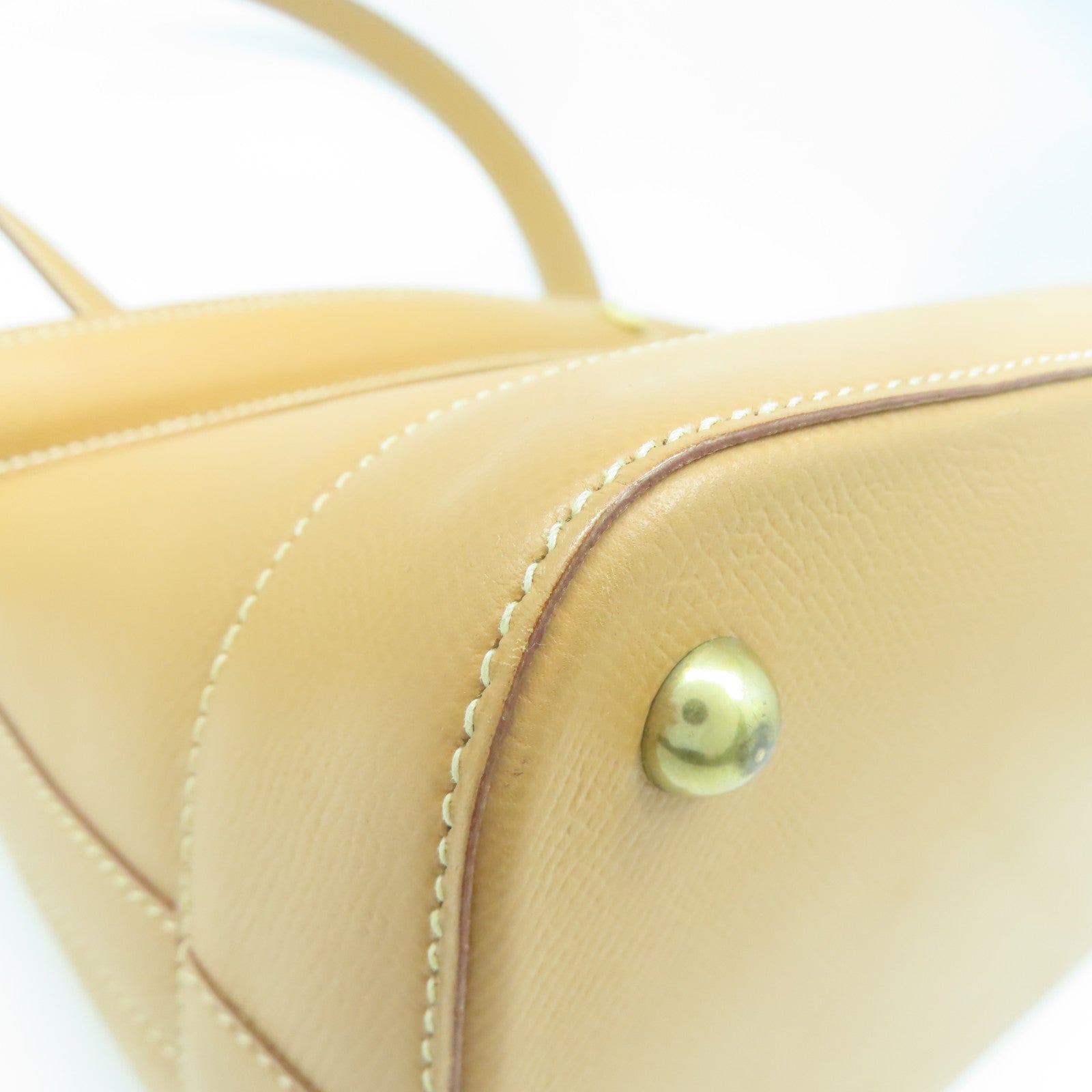 HERMES 【清倉大減價】Epsom皮革Shoulder Bag金扣手挽肩背兩用袋啡色